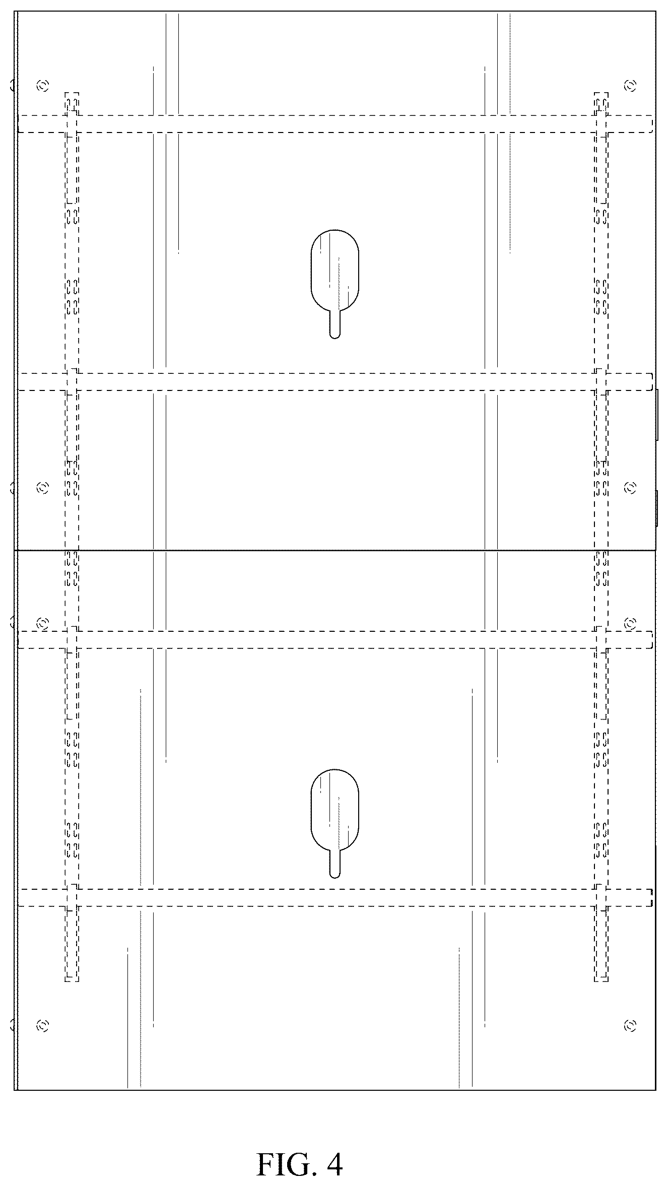Patent USD1044342 Figure 4 – Bookshelf saferoom
