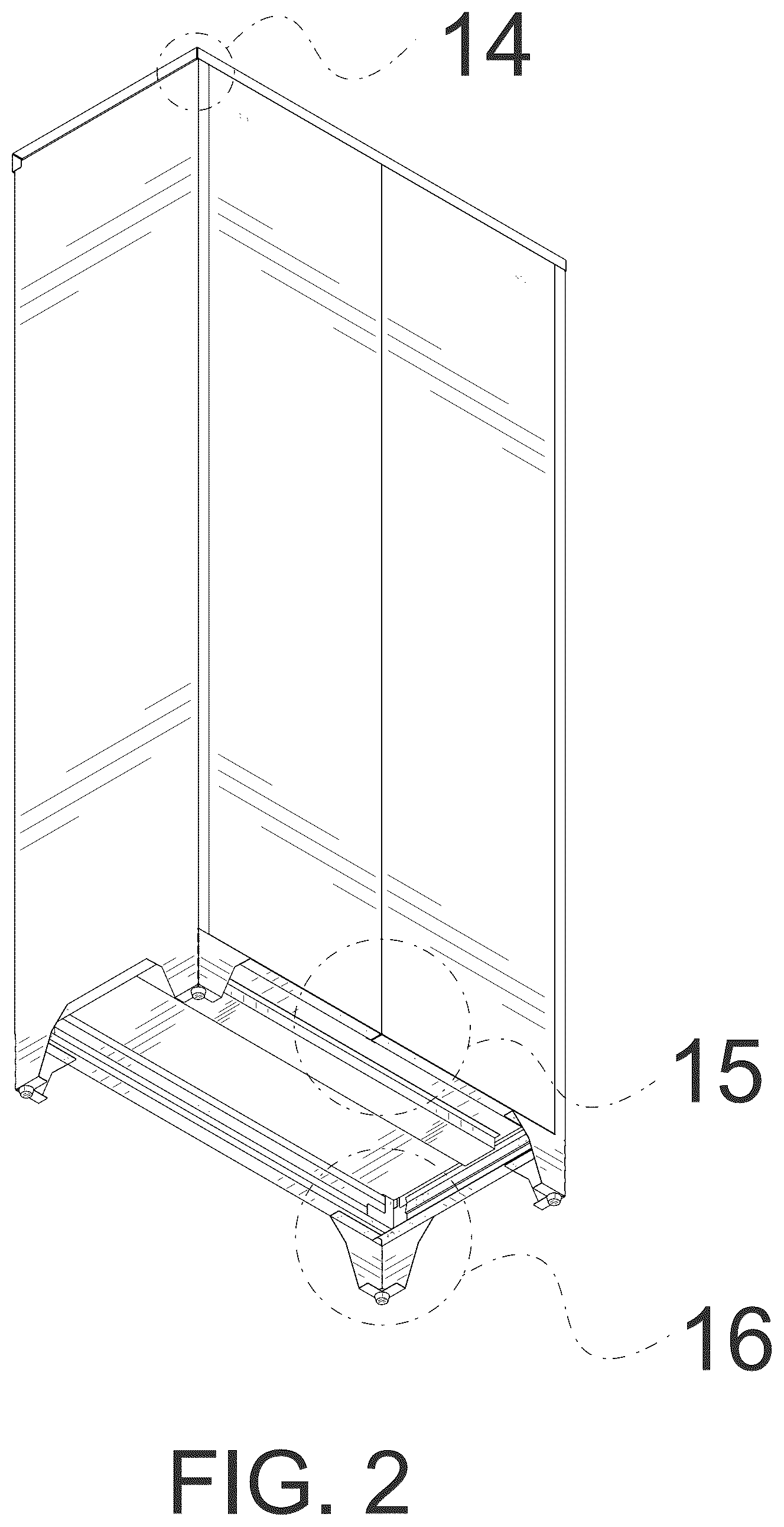 Patent USD1044344 Figure 2 – Kitchen storage cabinet