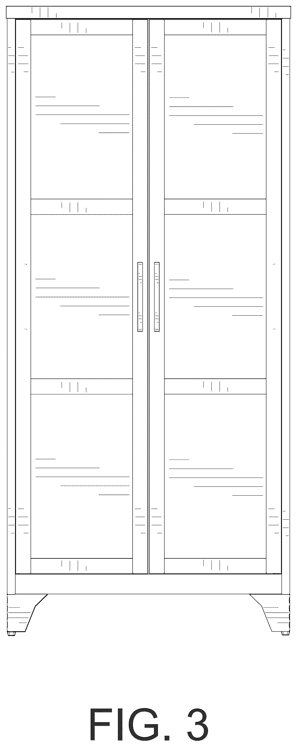Patent USD1044344 Figure 3 – Kitchen storage cabinet
