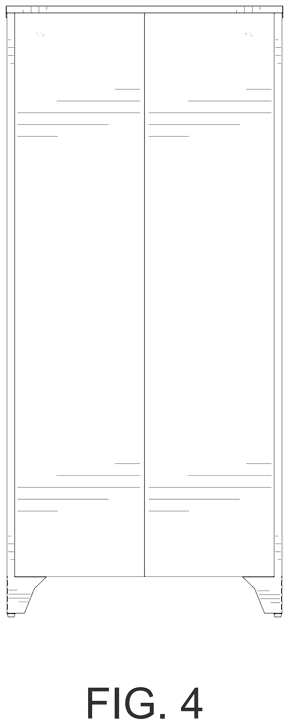 Patent USD1044344 Figure 4 – Kitchen storage cabinet