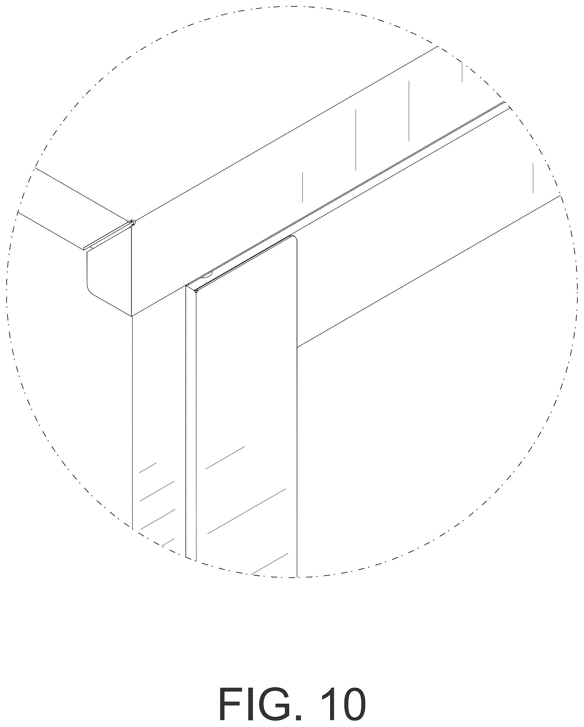 Patent USD1044344 Figure 10 – Kitchen storage cabinet