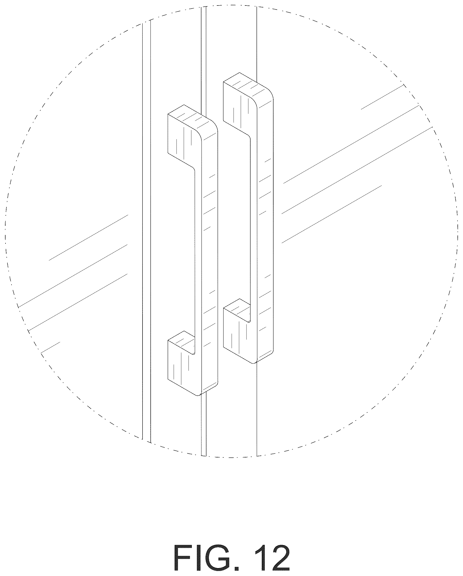 Patent USD1044344 Figure 12 – Kitchen storage cabinet