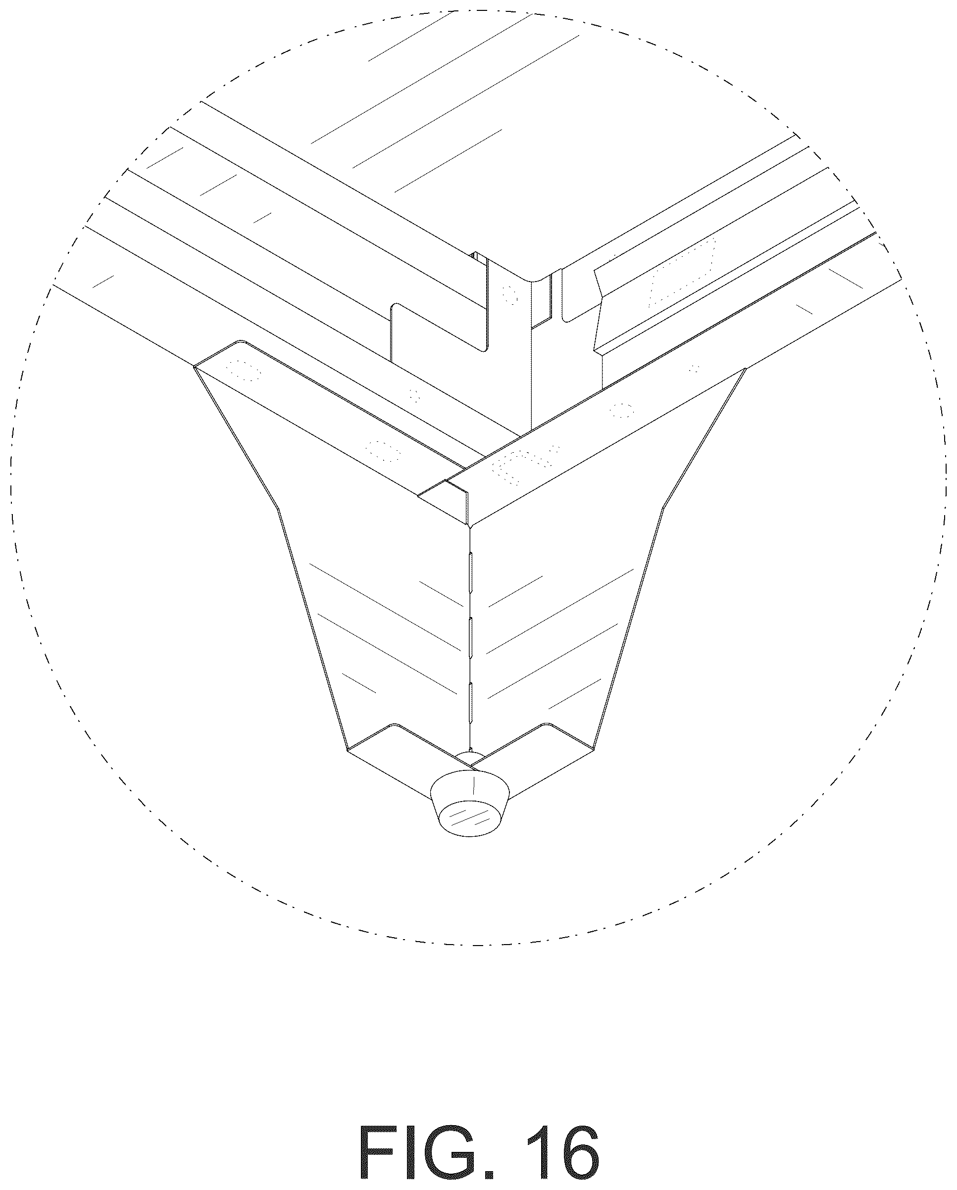 Patent USD1044344 Figure 16 – Kitchen storage cabinet