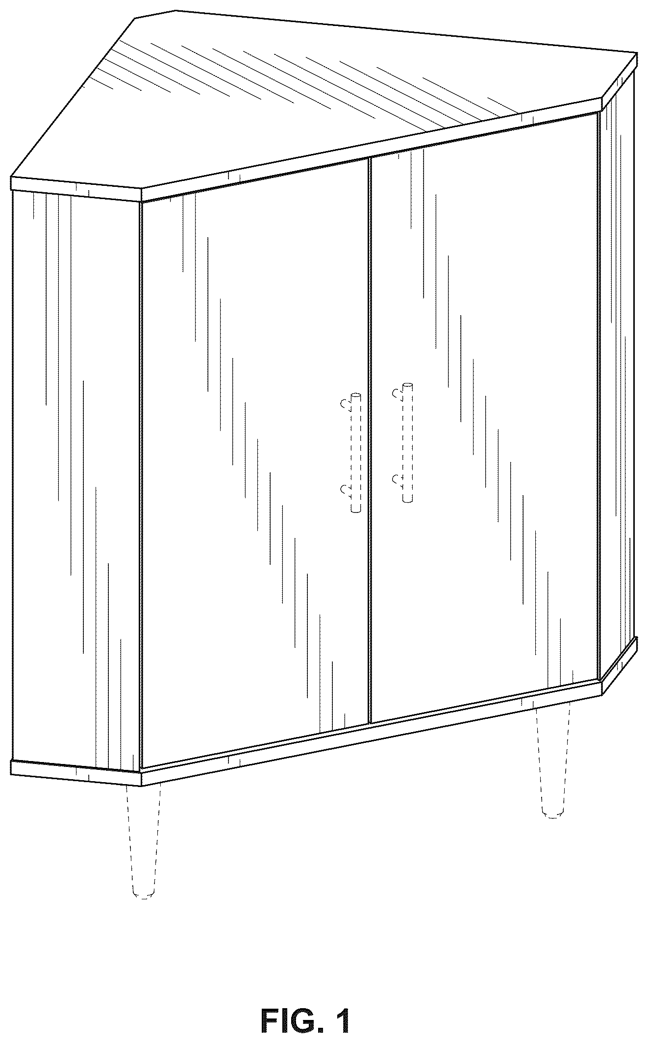 Patent USD1044345 Figure 1 – Cabinet