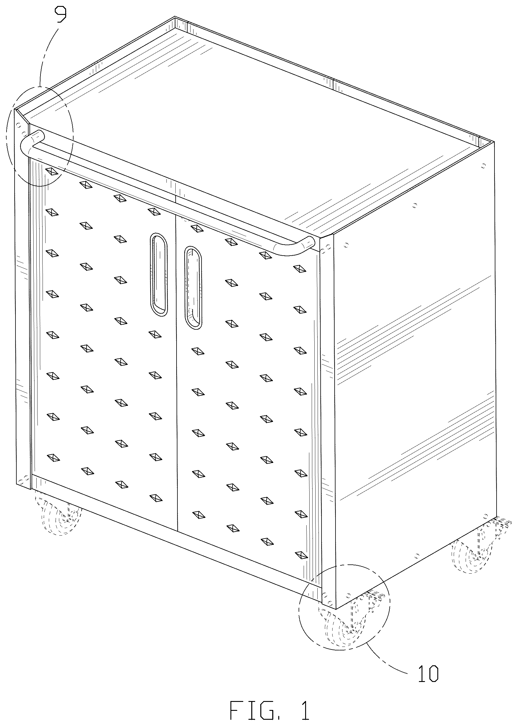 Patent USD1044346 Figure 1 – Cabinet