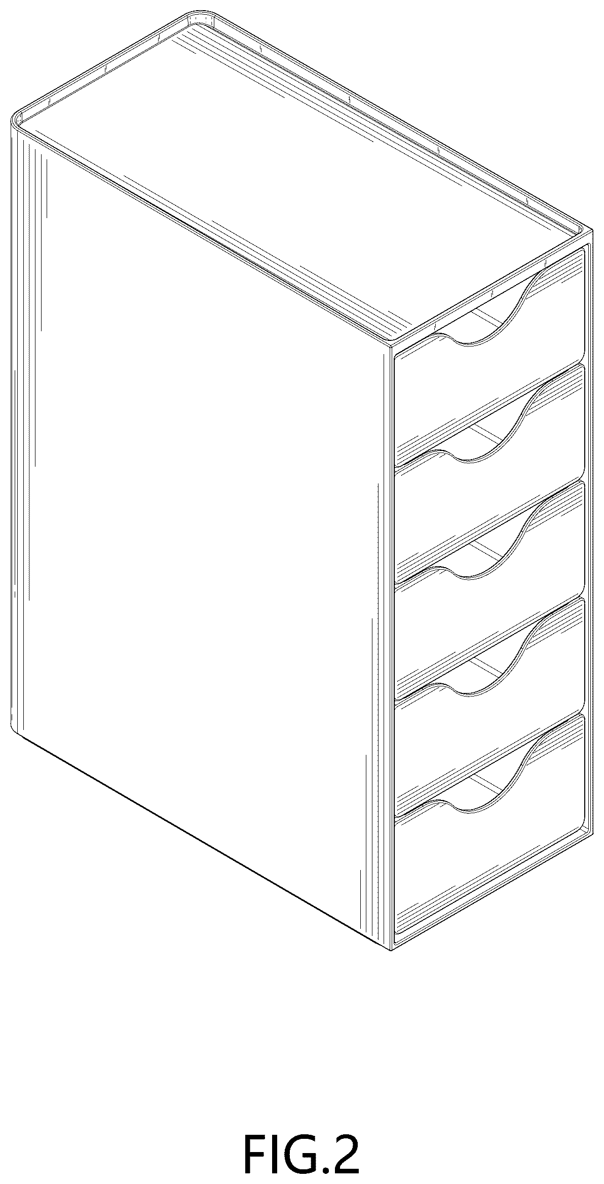 Patent USD1044348 Figure 2 – Modular organizer set