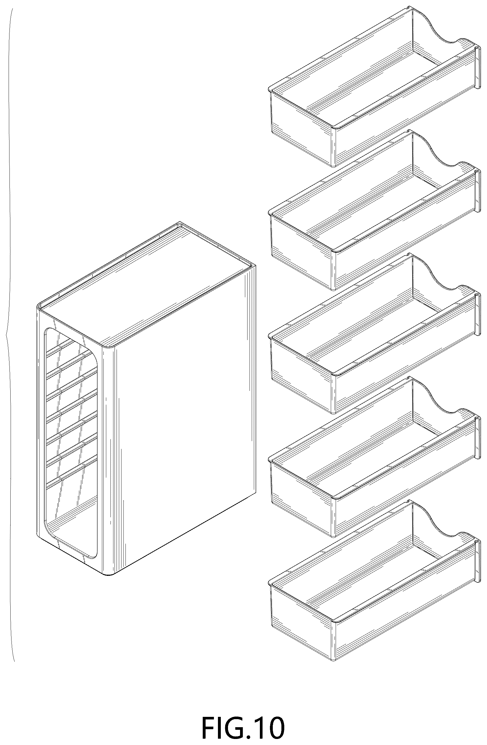 Patent USD1044348 Figure 8 – Modular organizer set