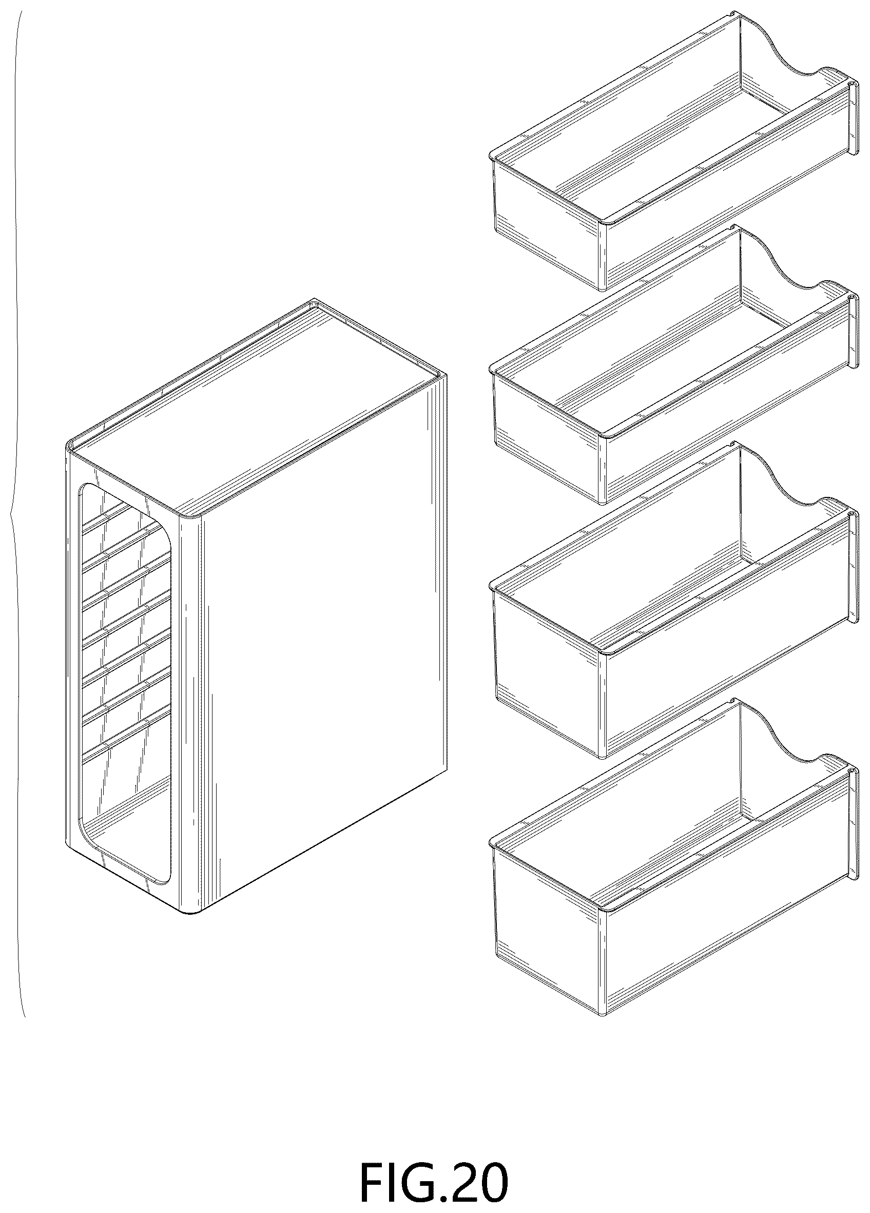 Patent USD1044348 Figure 16 – Modular organizer set