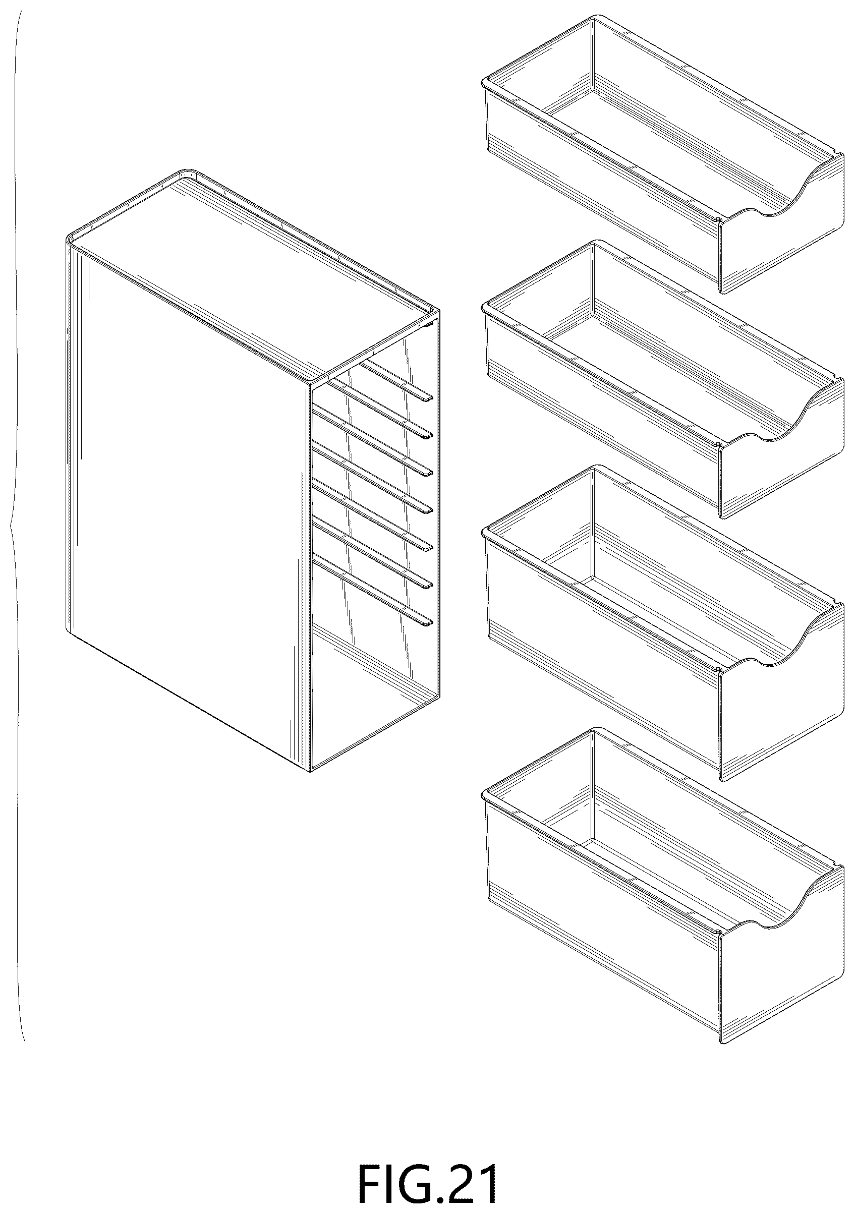 Patent USD1044348 Figure 17 – Modular organizer set
