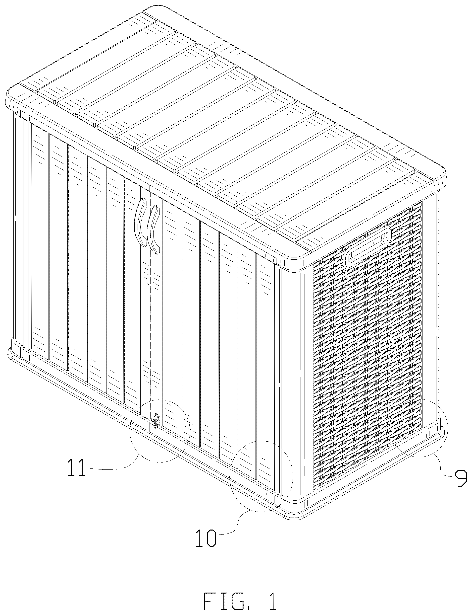 Patent USD1044350 Figure 1 – Cabinet