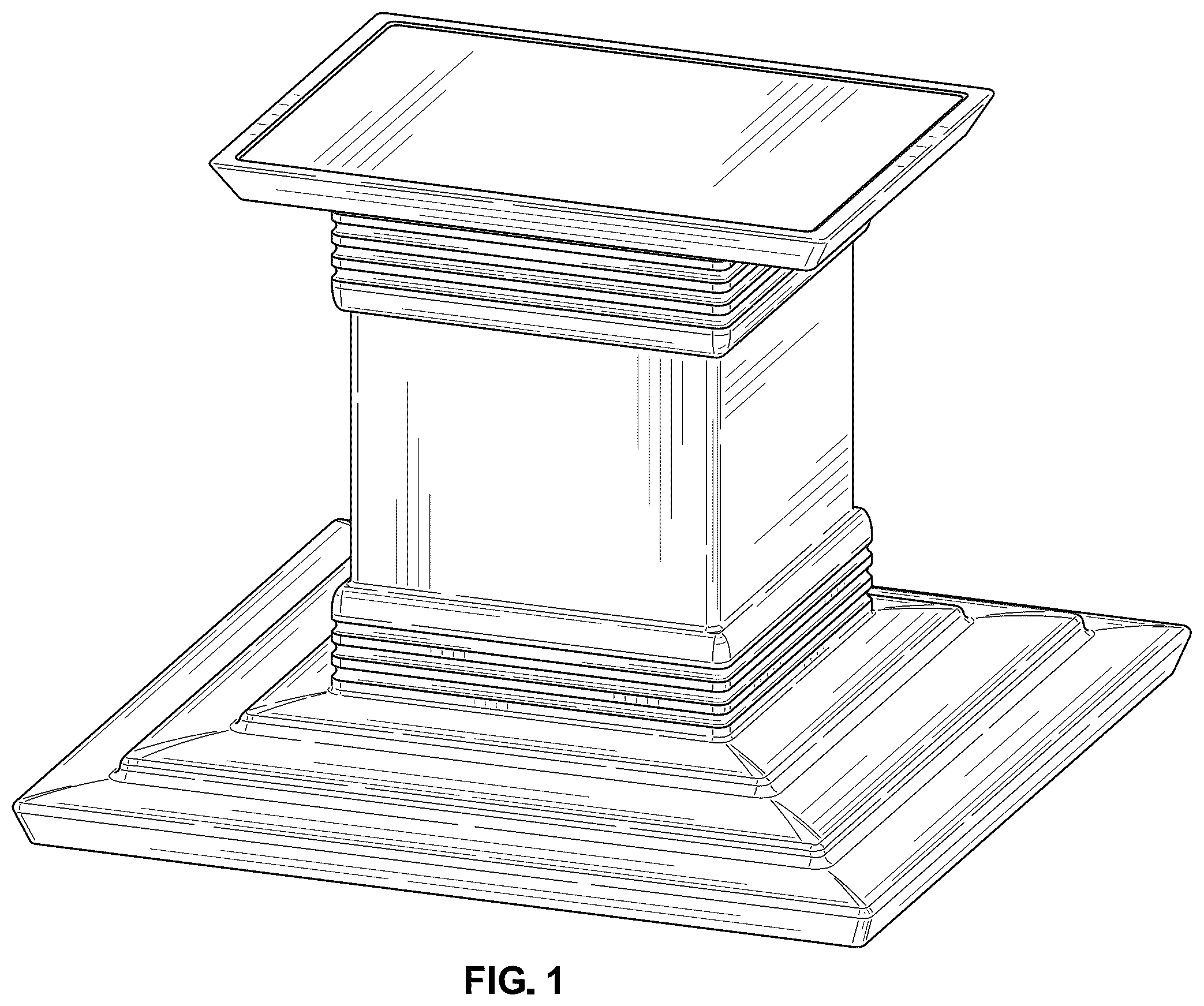 Patent USD1044352 — Urn platform — Figure 1