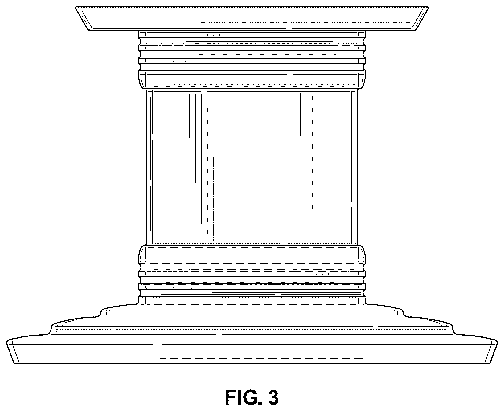 Patent USD1044352 Figure 3 – Urn platform