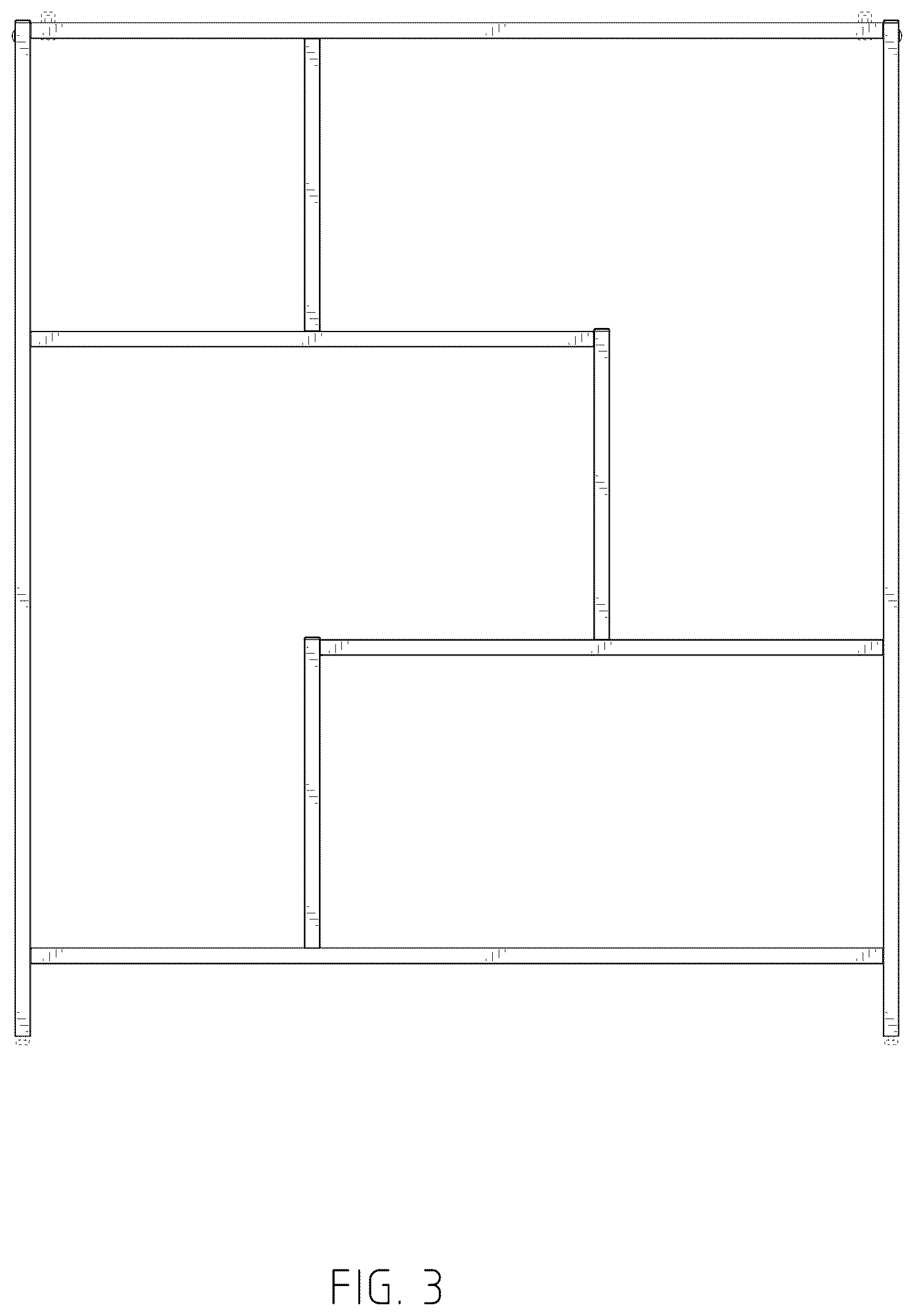 Patent USD1044354 Figure 3 – Shelving unit
