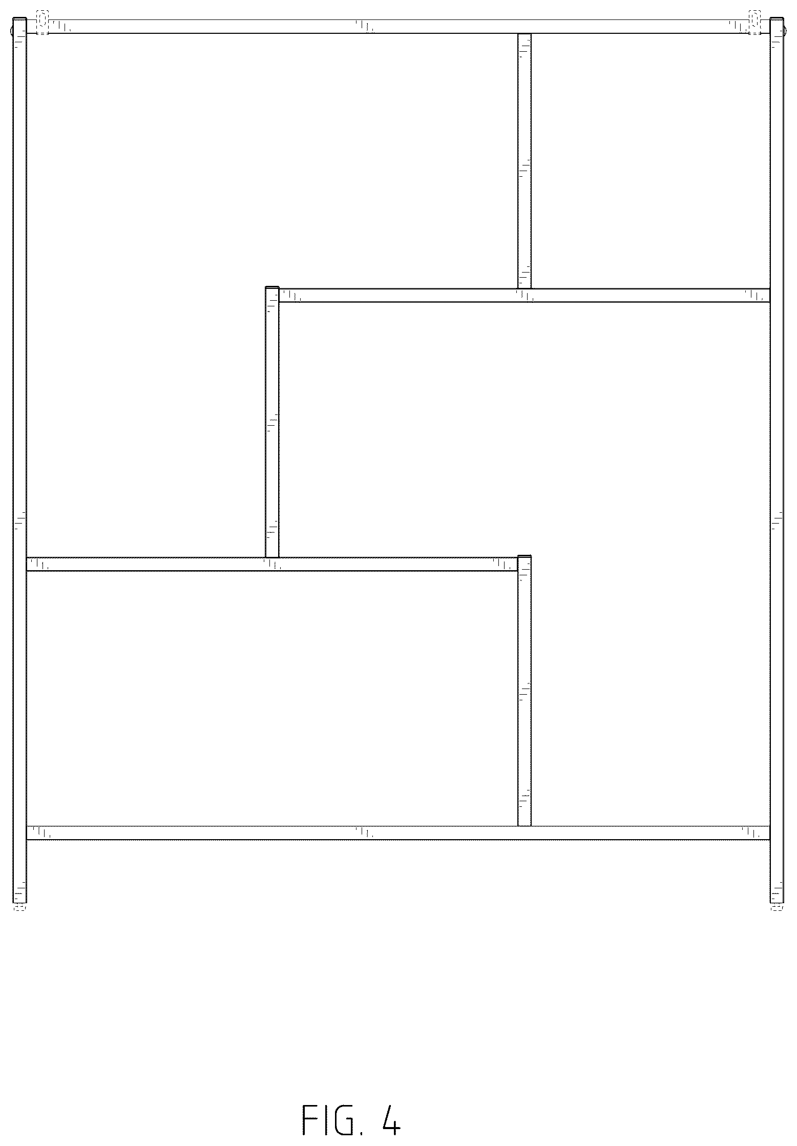 Patent USD1044354 Figure 4 – Shelving unit