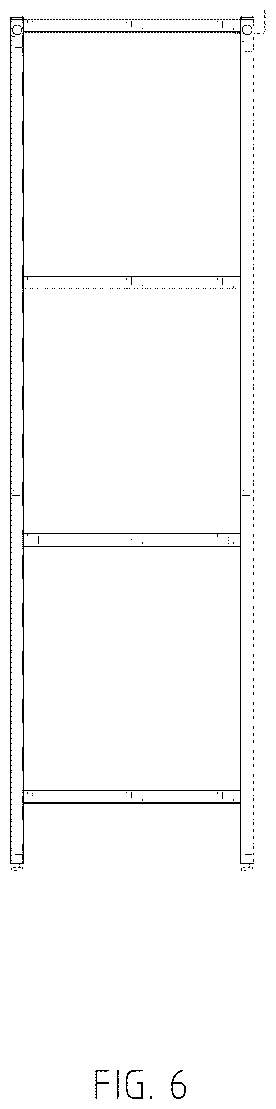 Patent USD1044354 Figure 6 – Shelving unit