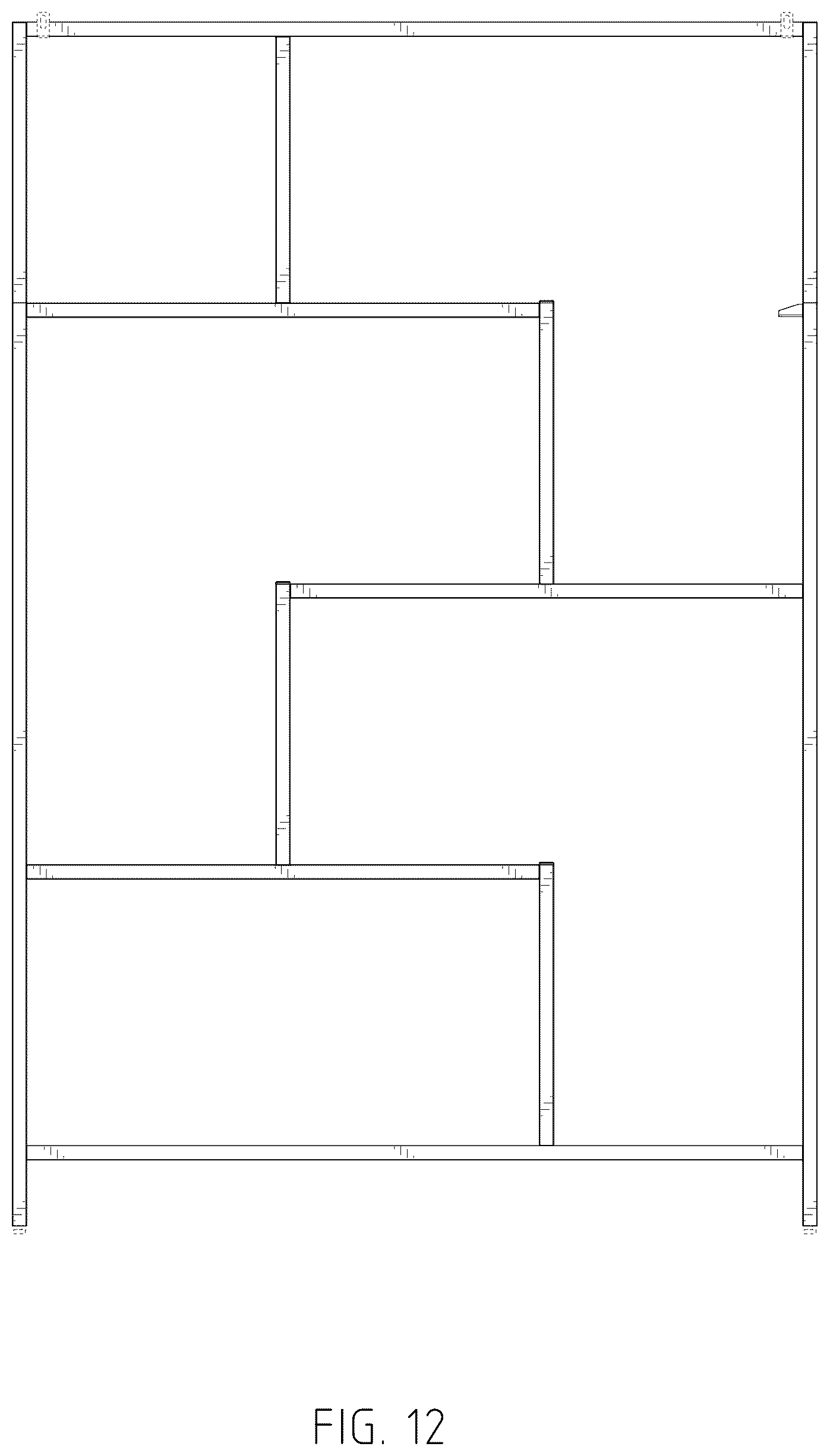 Patent USD1044354 Figure 12 – Shelving unit