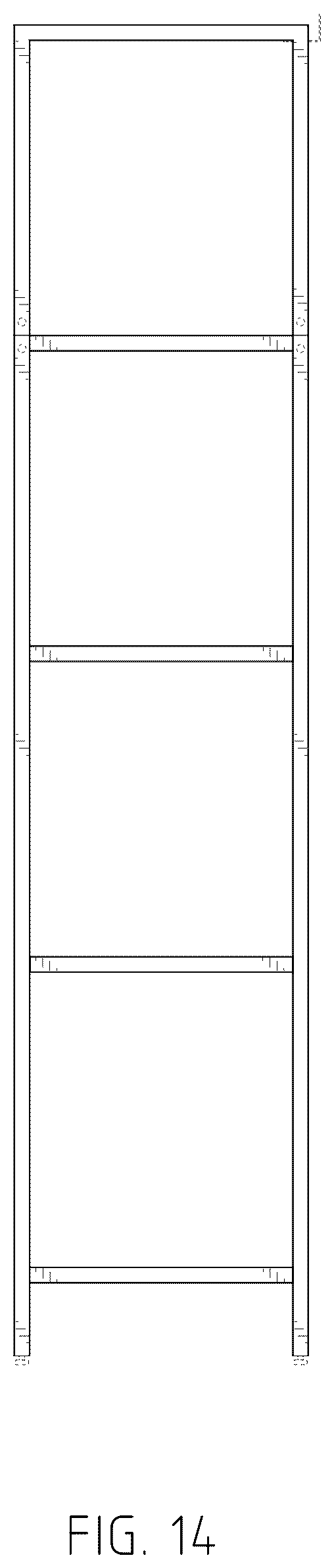 Patent USD1044354 Figure 14 – Shelving unit