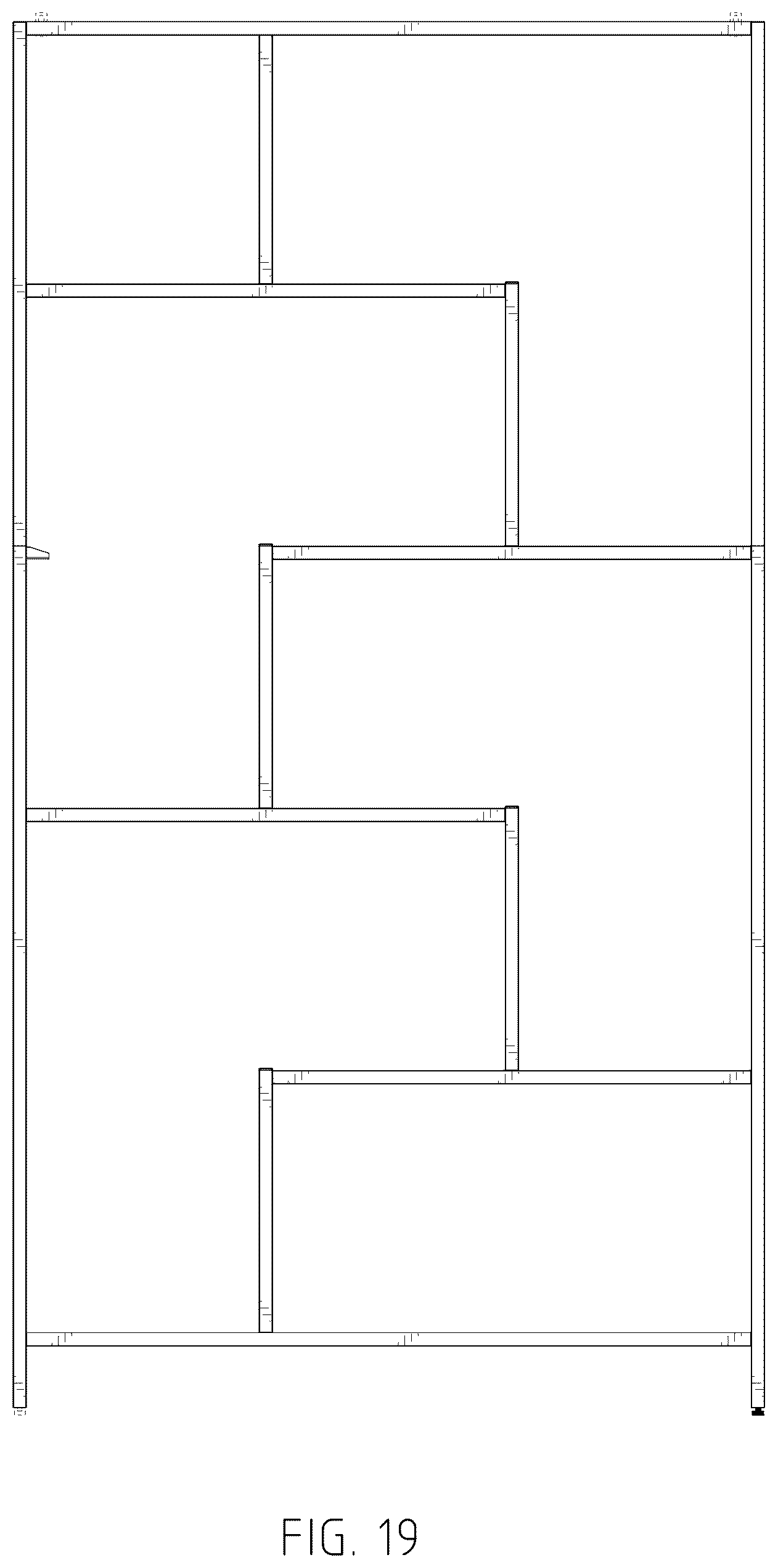 Patent USD1044354 Figure 19 – Shelving unit