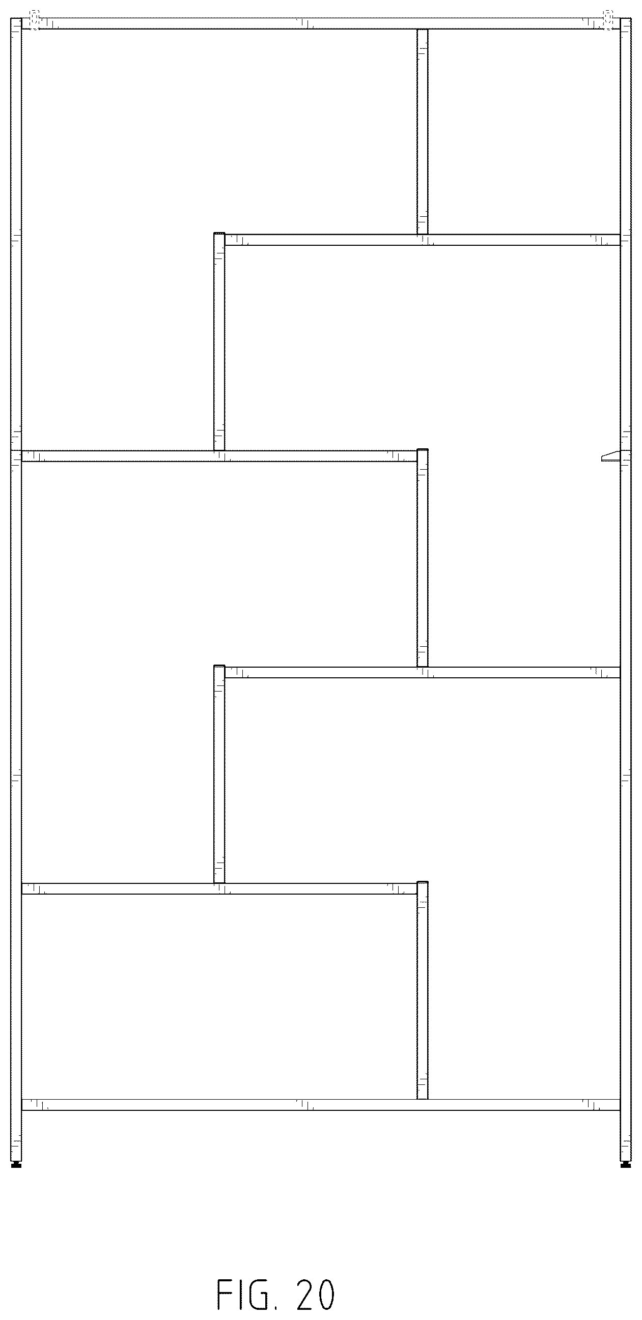 Patent USD1044354 Figure 20 – Shelving unit