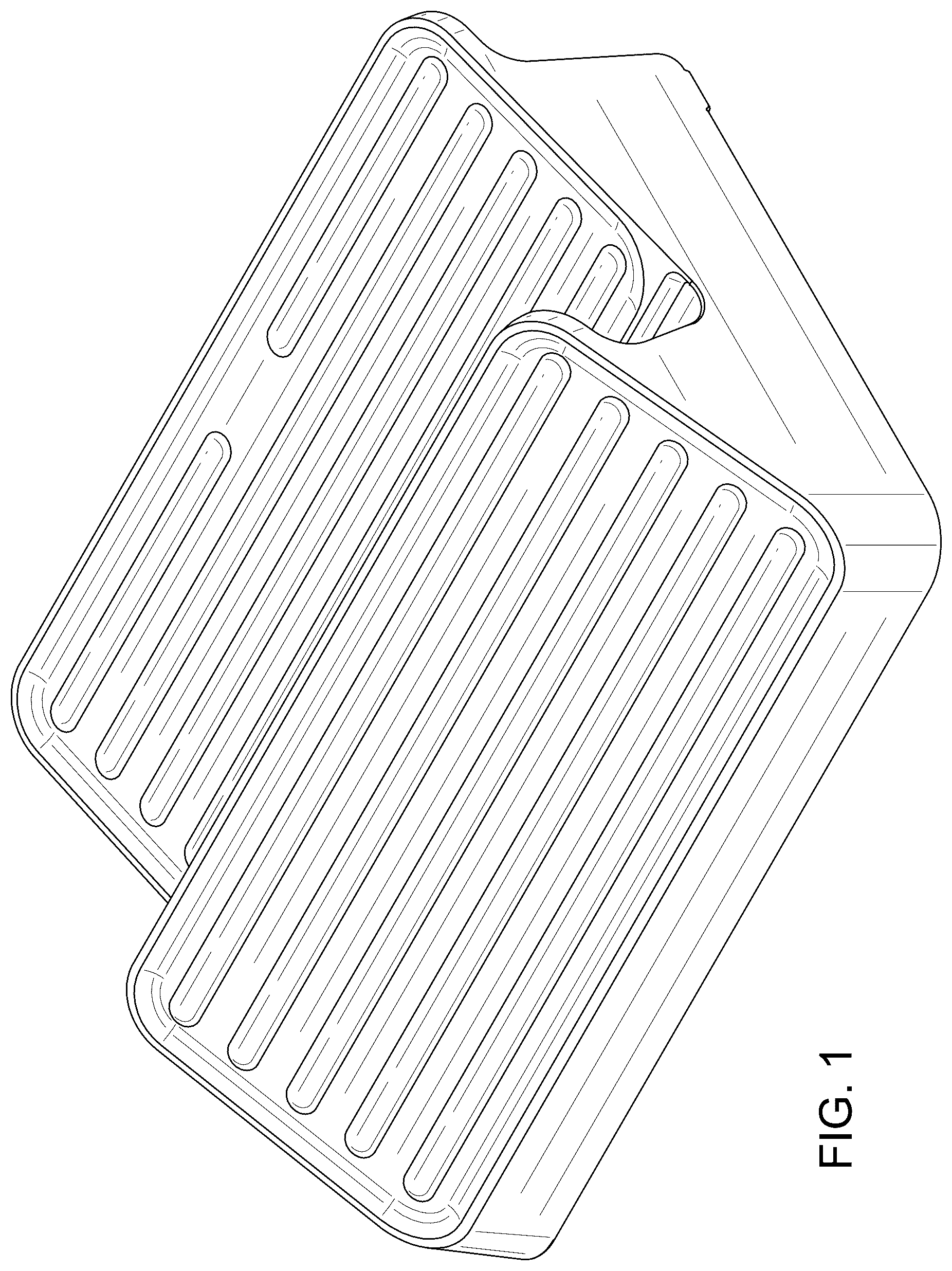 Patent USD1044355 Figure 1 – Shoe rack