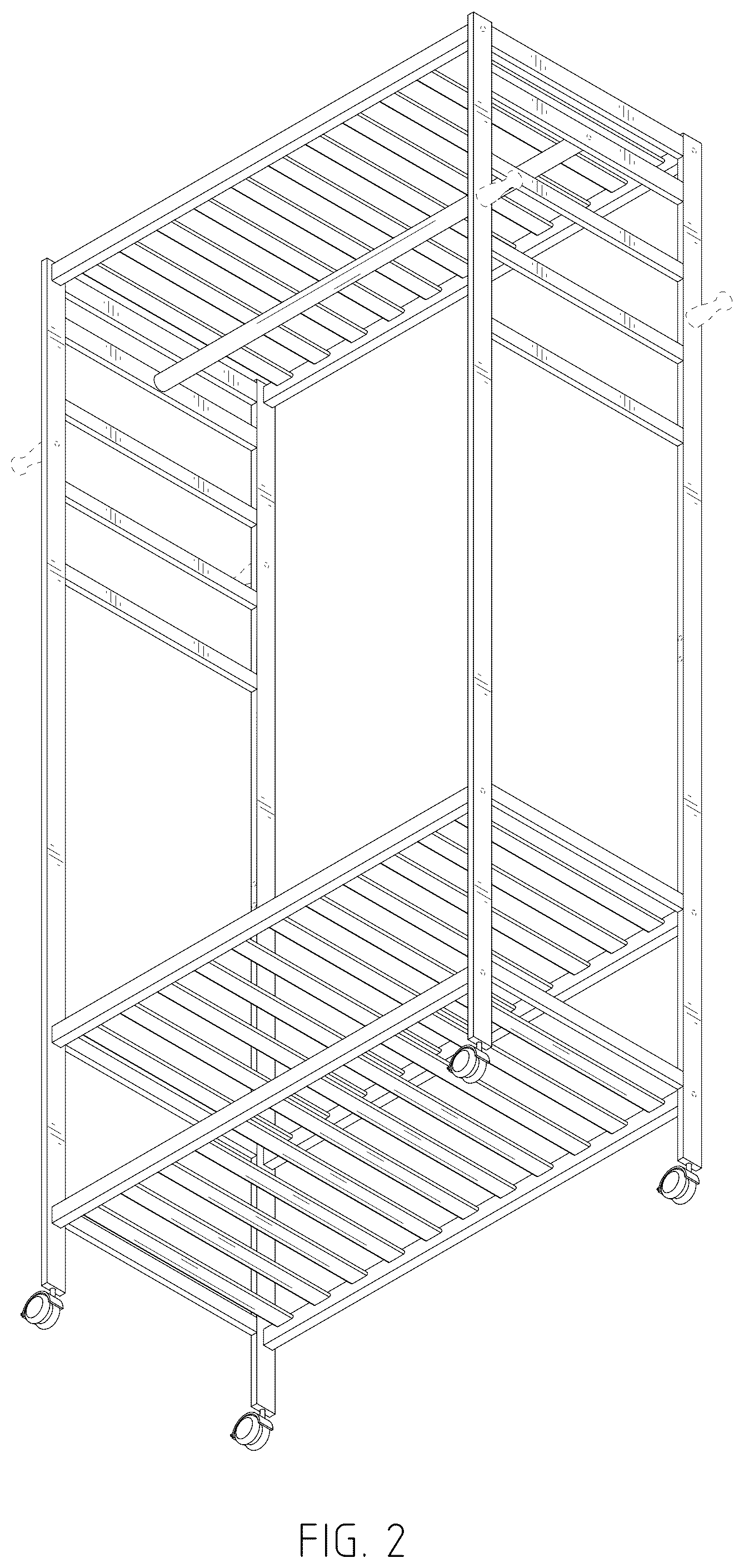 Patent USD1044357 Figure 2 – Coat rack