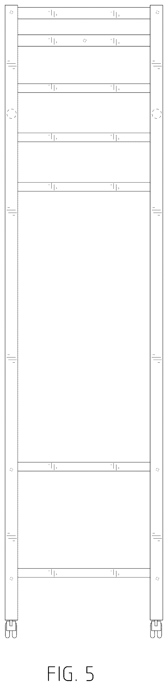 Patent USD1044357 Figure 5 – Coat rack