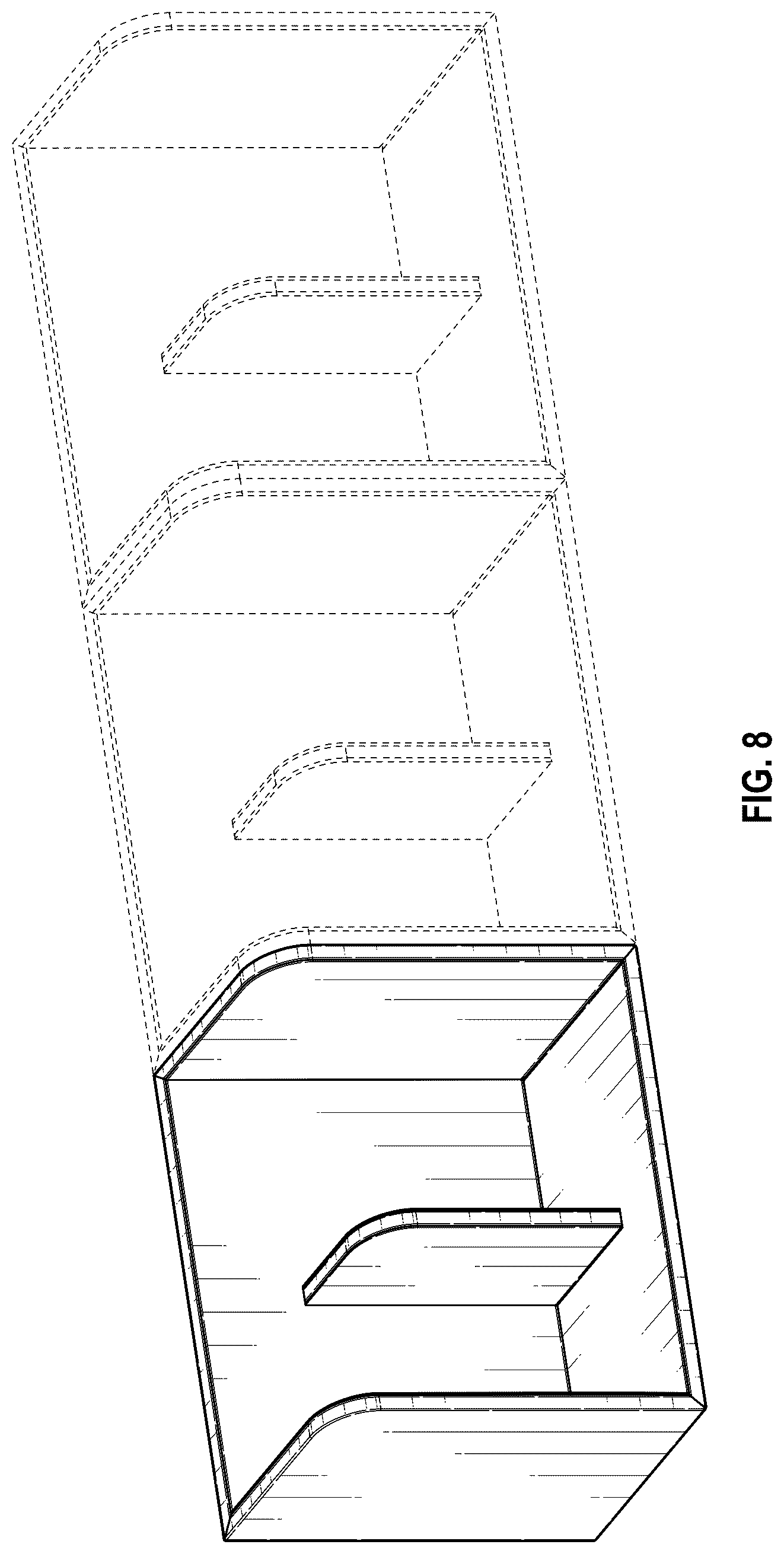 Patent USD1044358 Figure 8 – Container holder