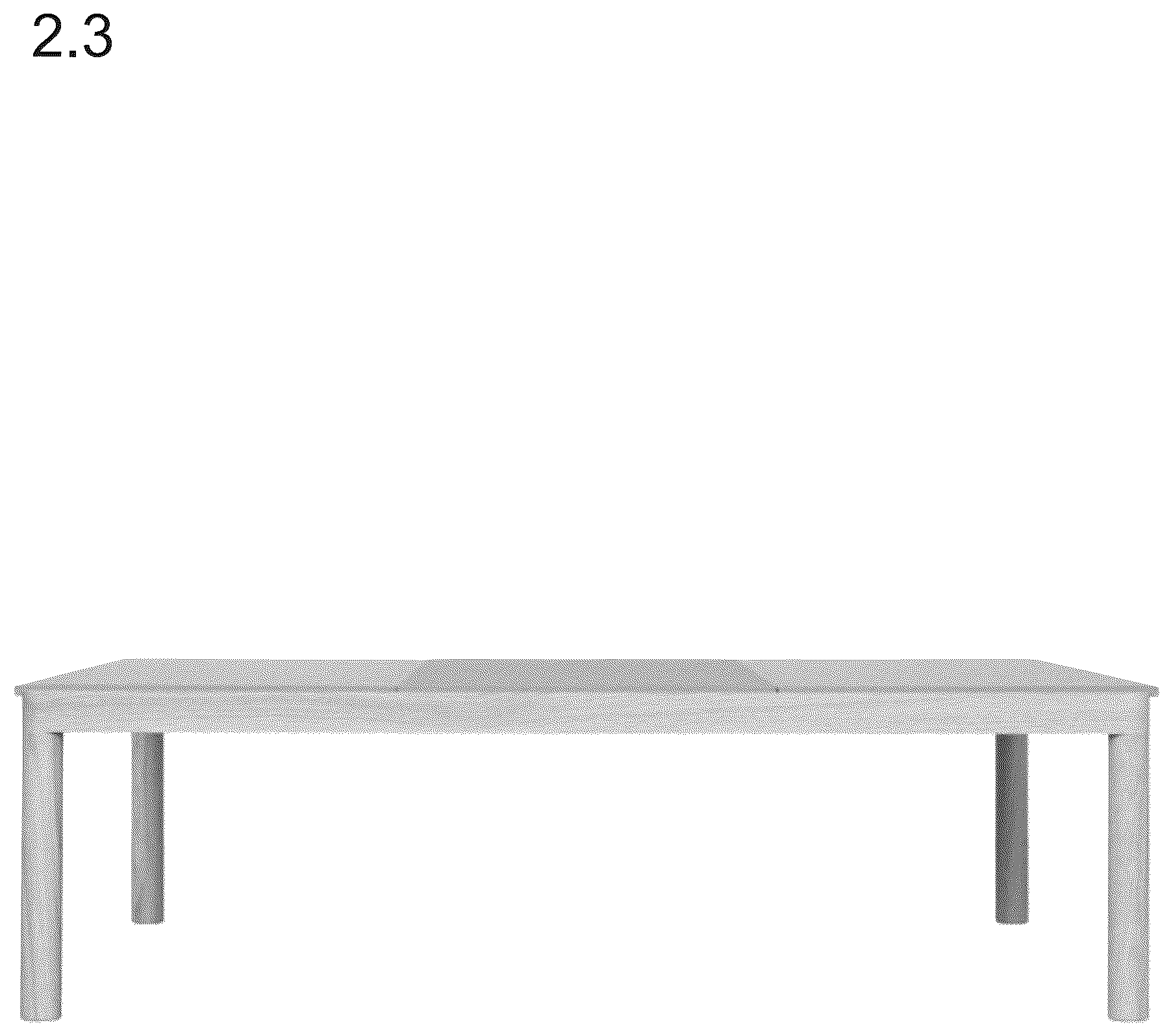Patent USD1044359 Figure 3 – Coffee table