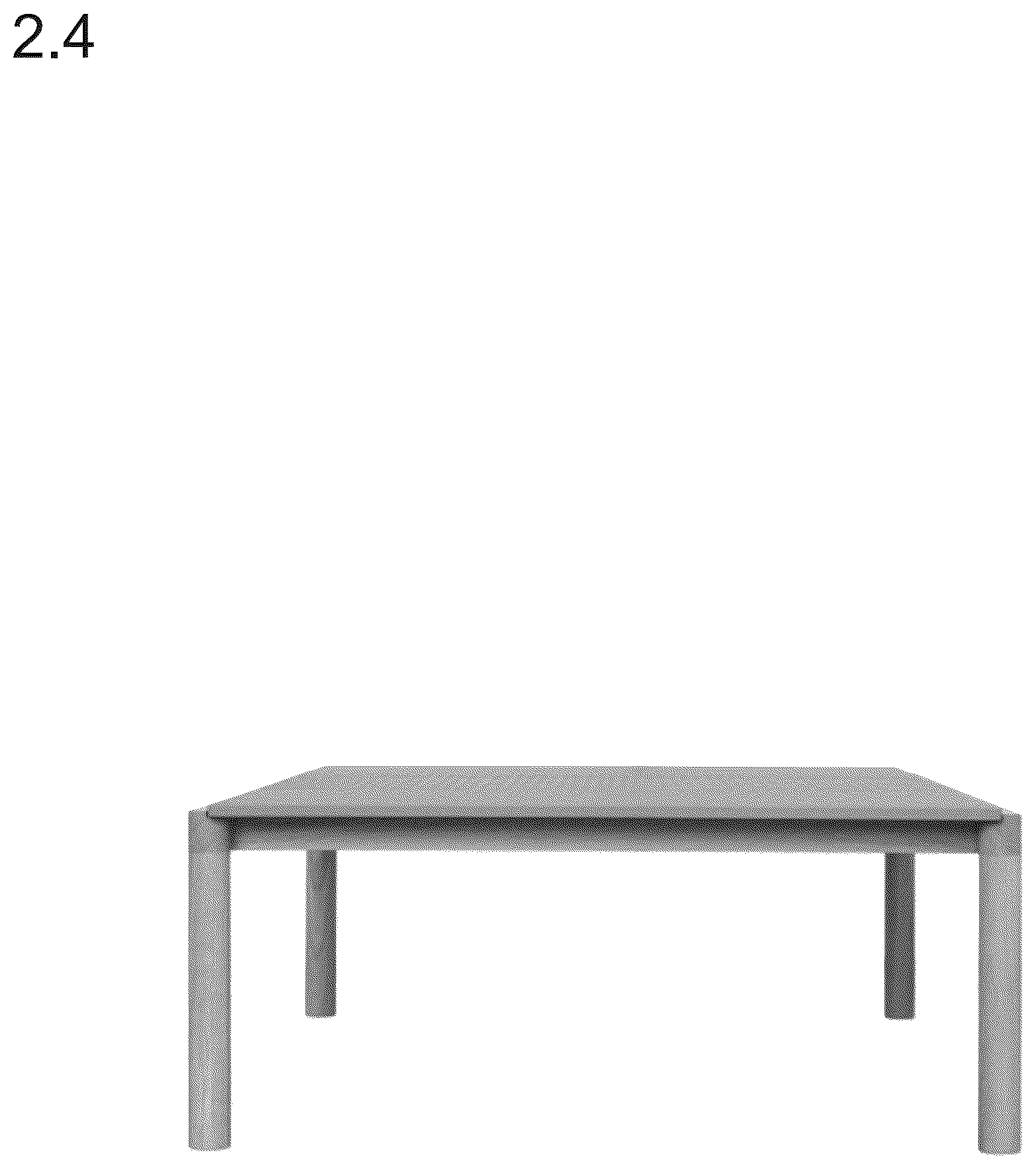 Patent USD1044359 Figure 4 – Coffee table