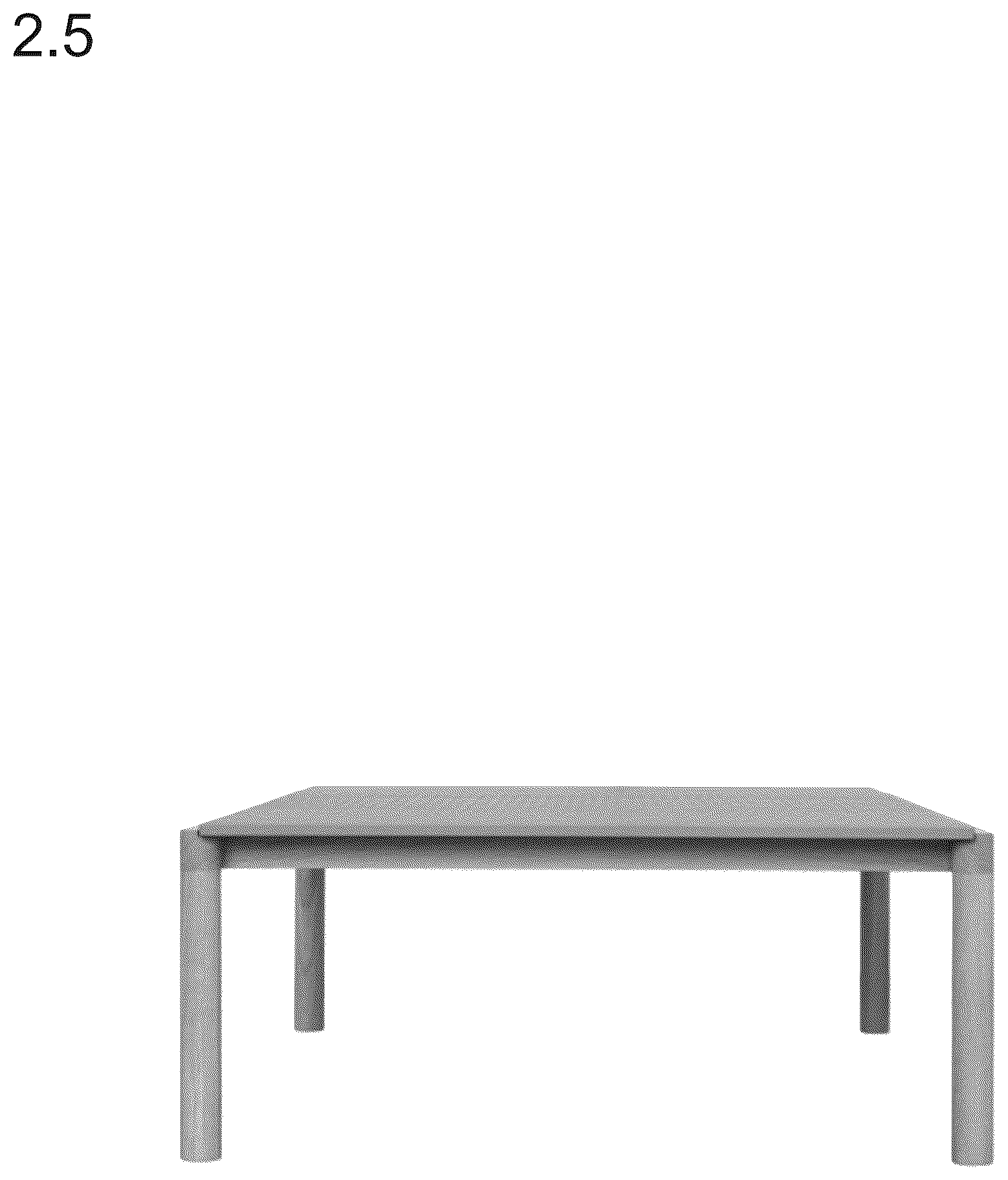 Patent USD1044359 Figure 5 – Coffee table