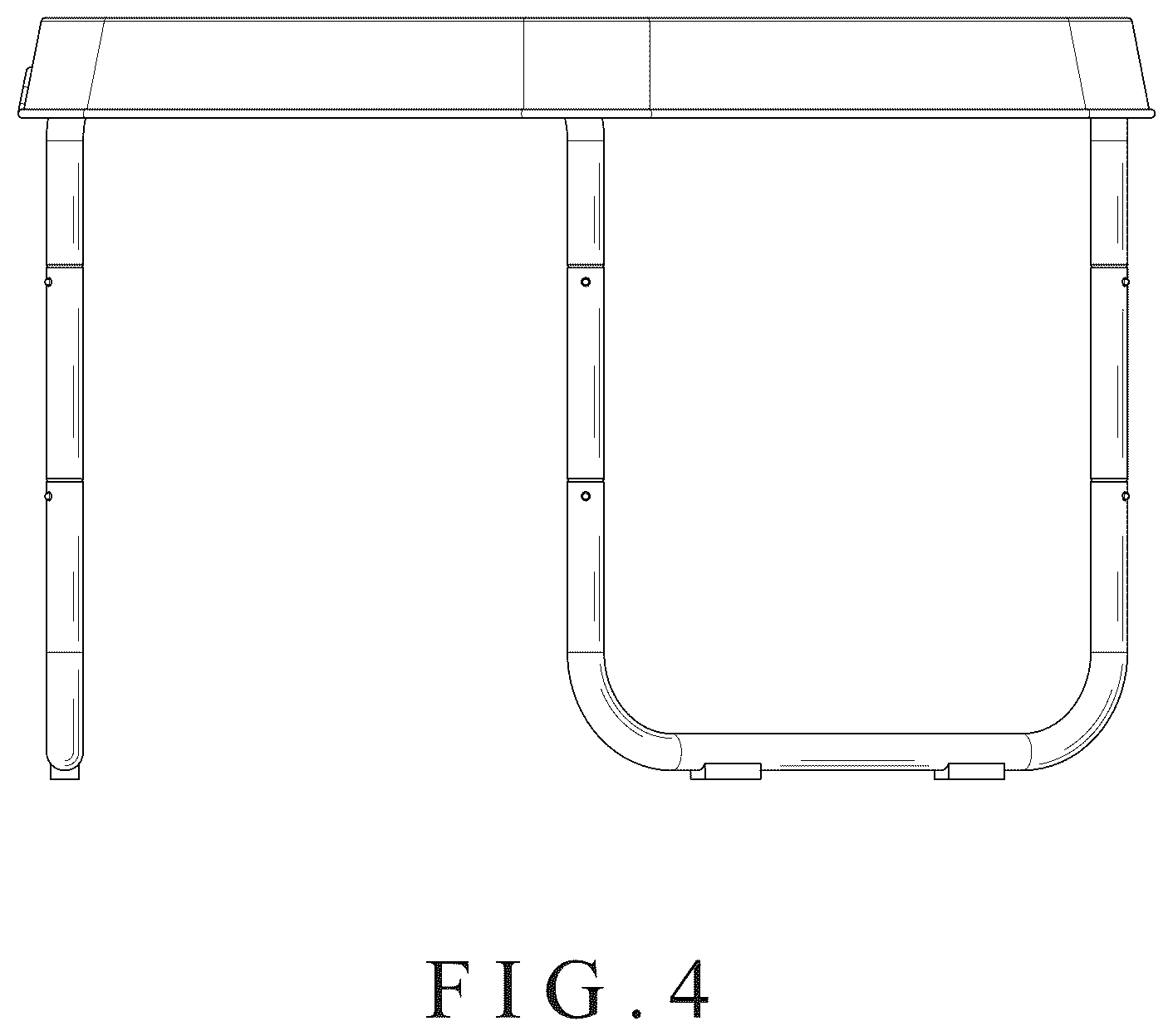Patent USD1044361 Figure 4 – Hexagonal table