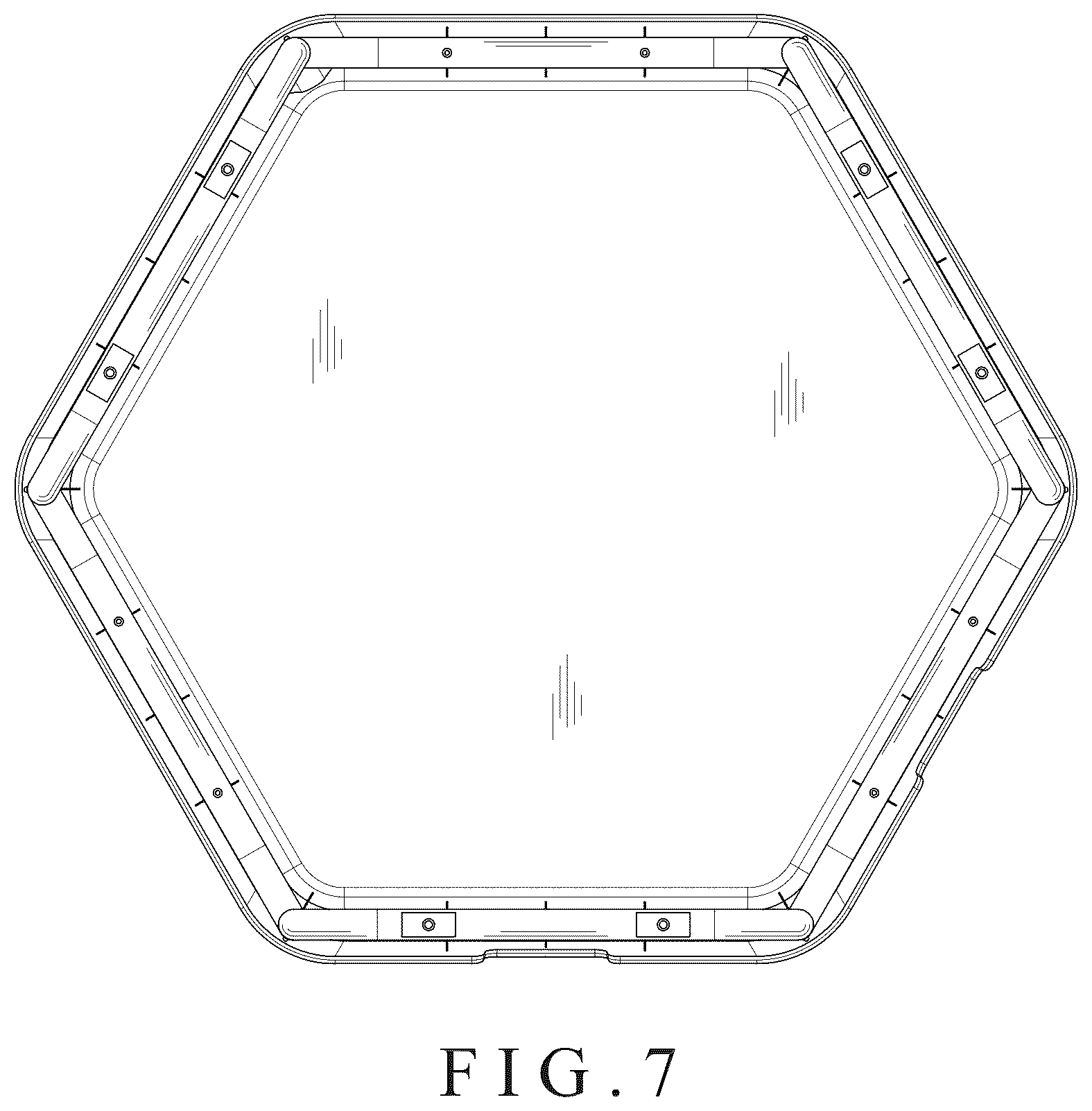 Patent USD1044361 Figure 7 – Hexagonal table