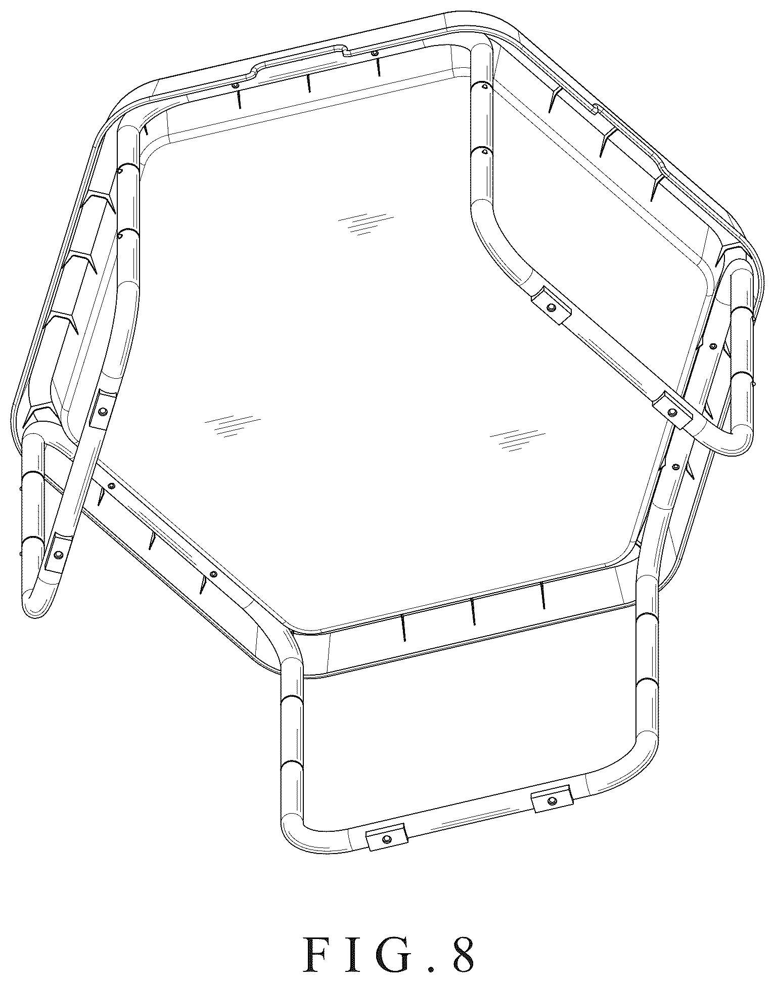 Patent USD1044361 Figure 8 – Hexagonal table