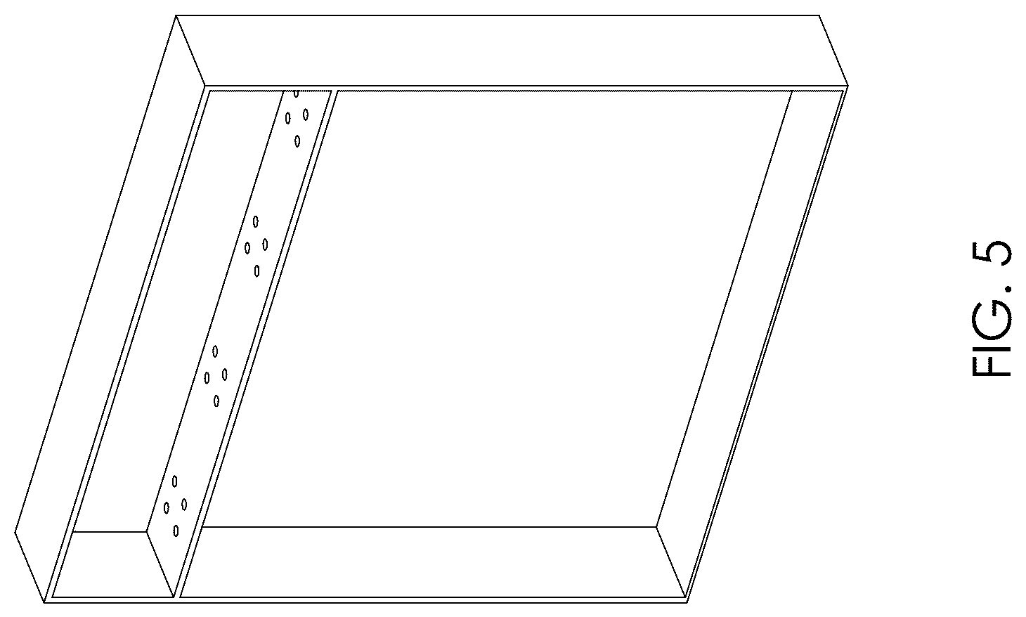 Patent USD1044365 Figure 5 – Side frame for modular furniture