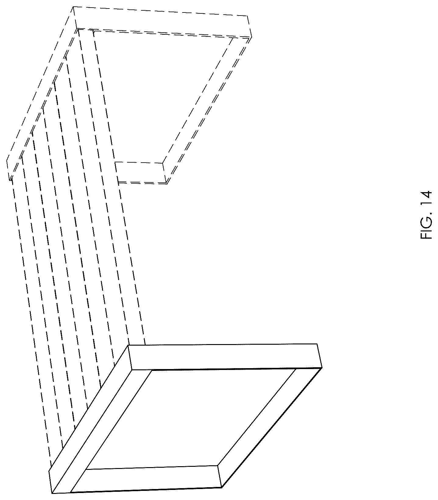Patent USD1044365 Figure 14 – Side frame for modular furniture