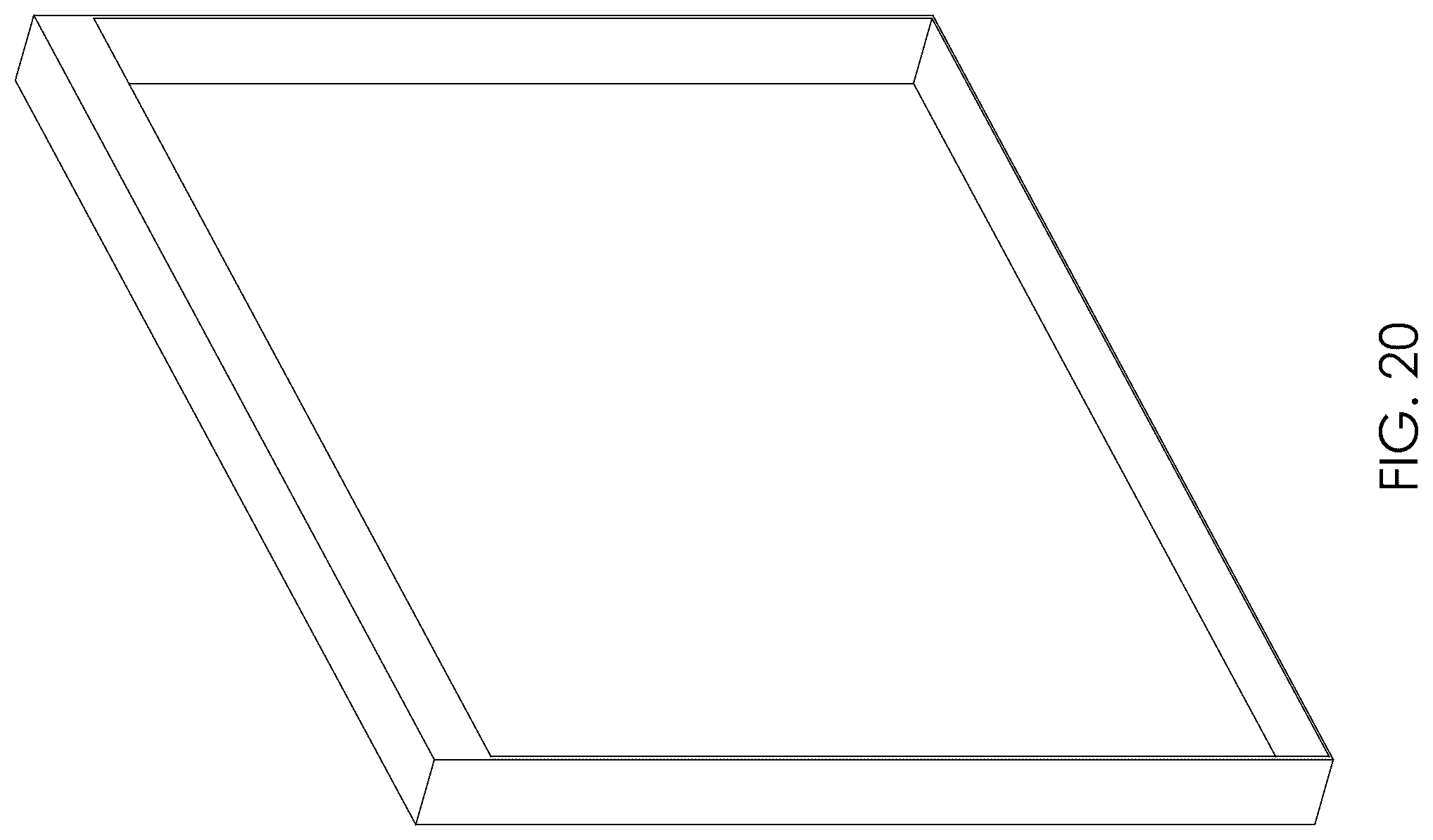 Patent USD1044365 Figure 20 – Side frame for modular furniture