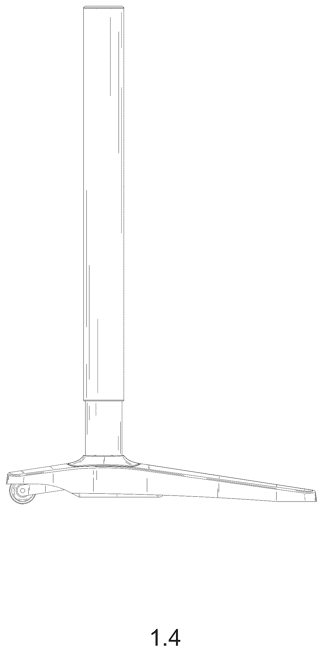 Patent USD1044366 Figure 4 – Table frame of lifting table