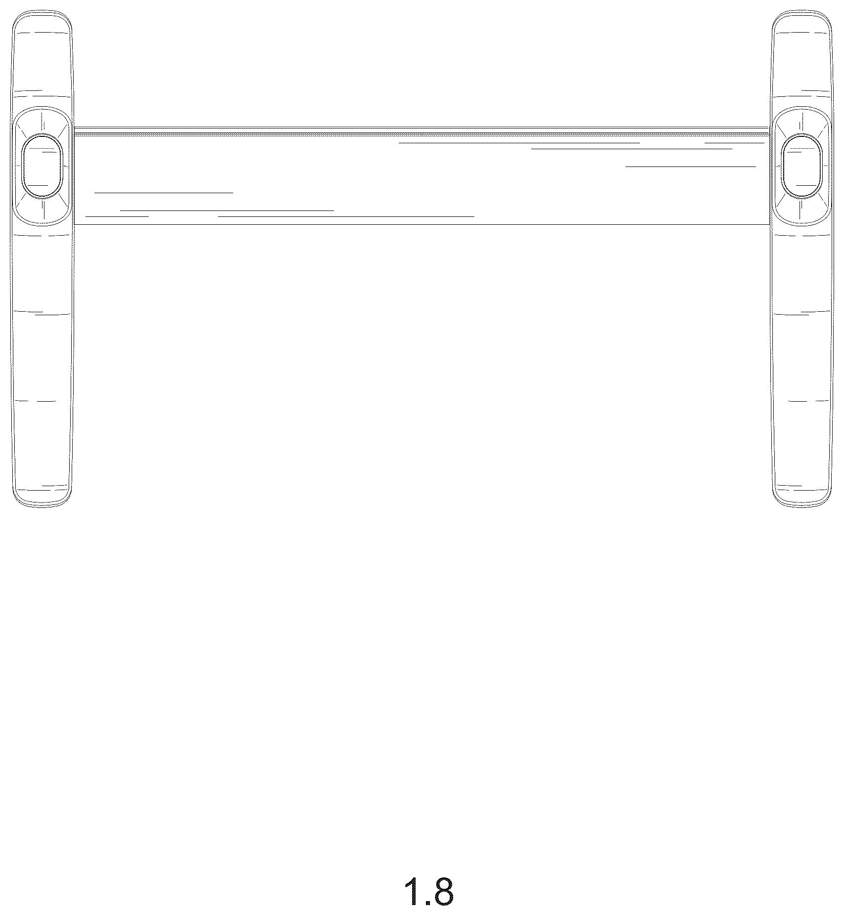 Patent USD1044366 Figure 8 – Table frame of lifting table