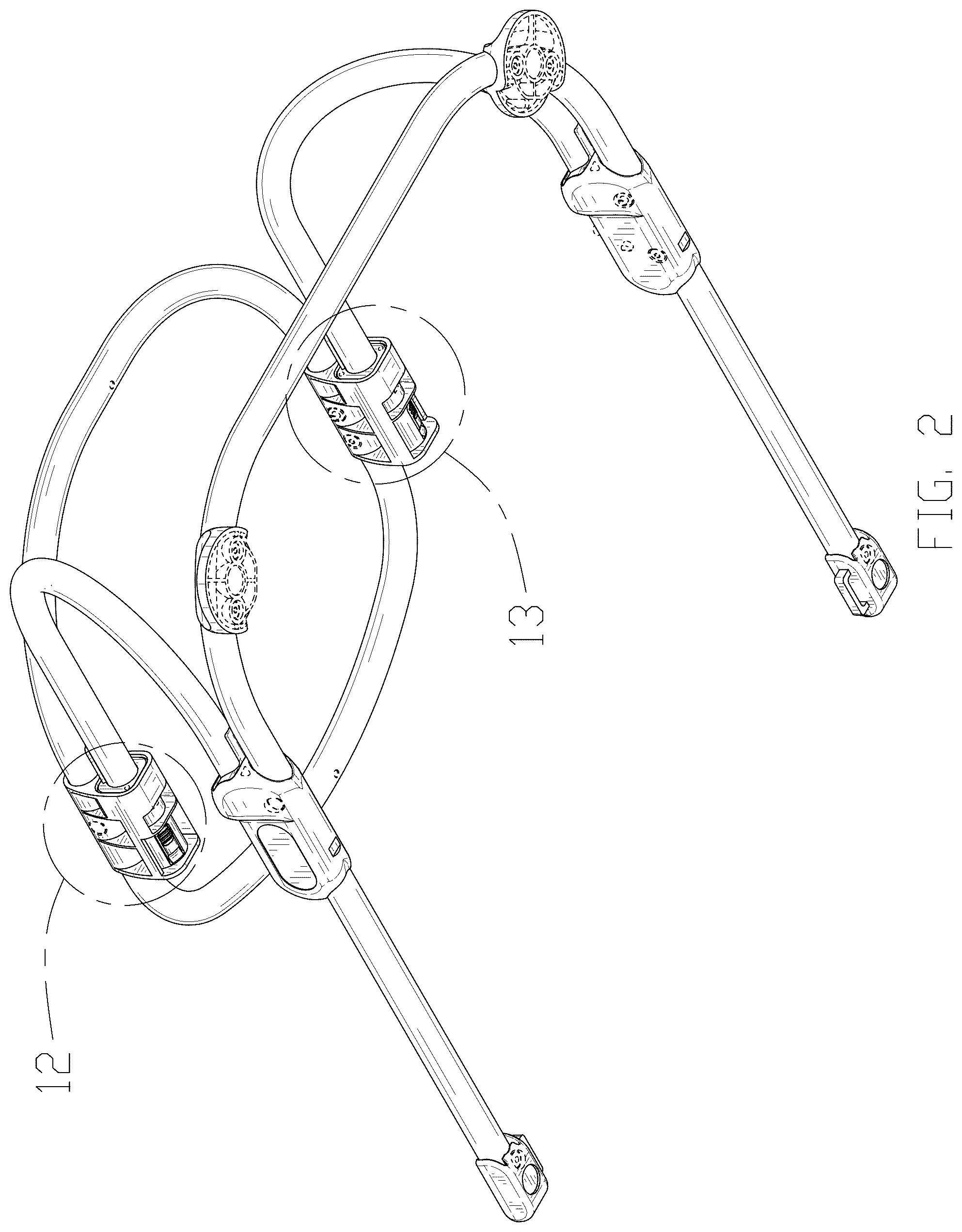 Patent USD1044367 Figure 2 – Frame of infant floor seat