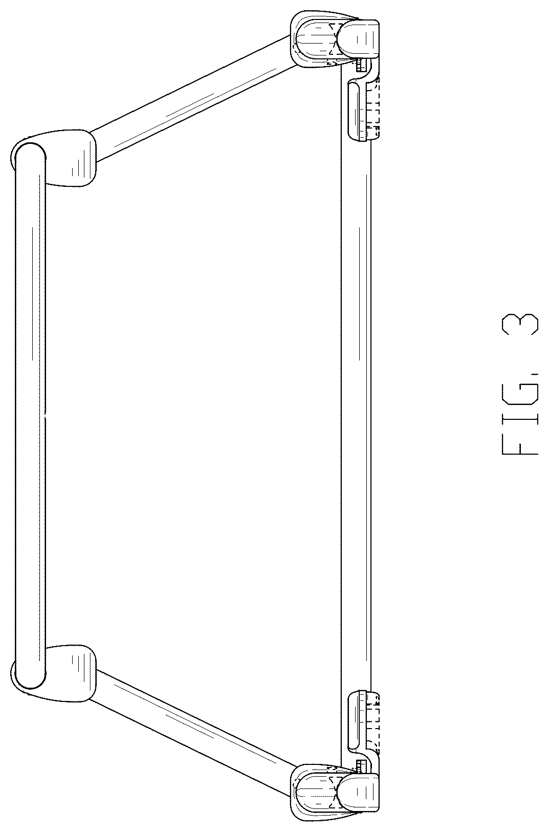 Patent USD1044367 Figure 3 – Frame of infant floor seat