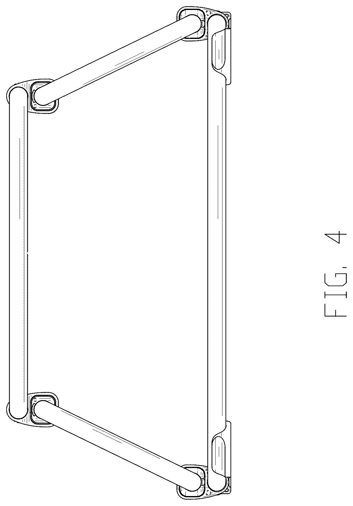 Patent USD1044367 Figure 4 – Frame of infant floor seat
