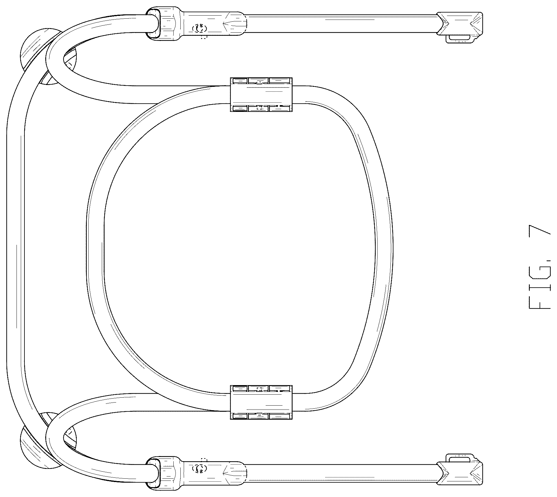 Patent USD1044367 Figure 7 – Frame of infant floor seat