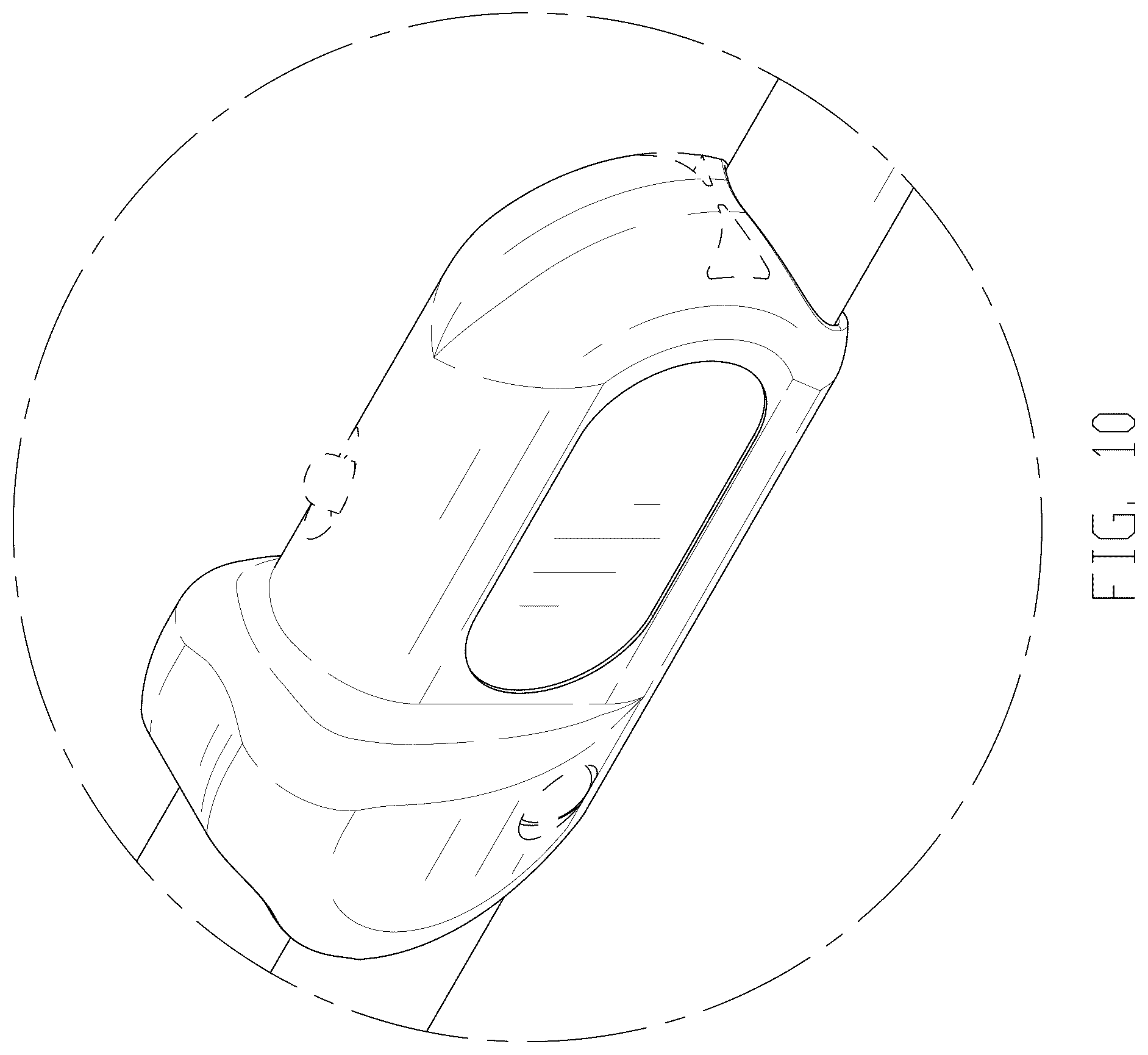 Patent USD1044367 Figure 10 – Frame of infant floor seat