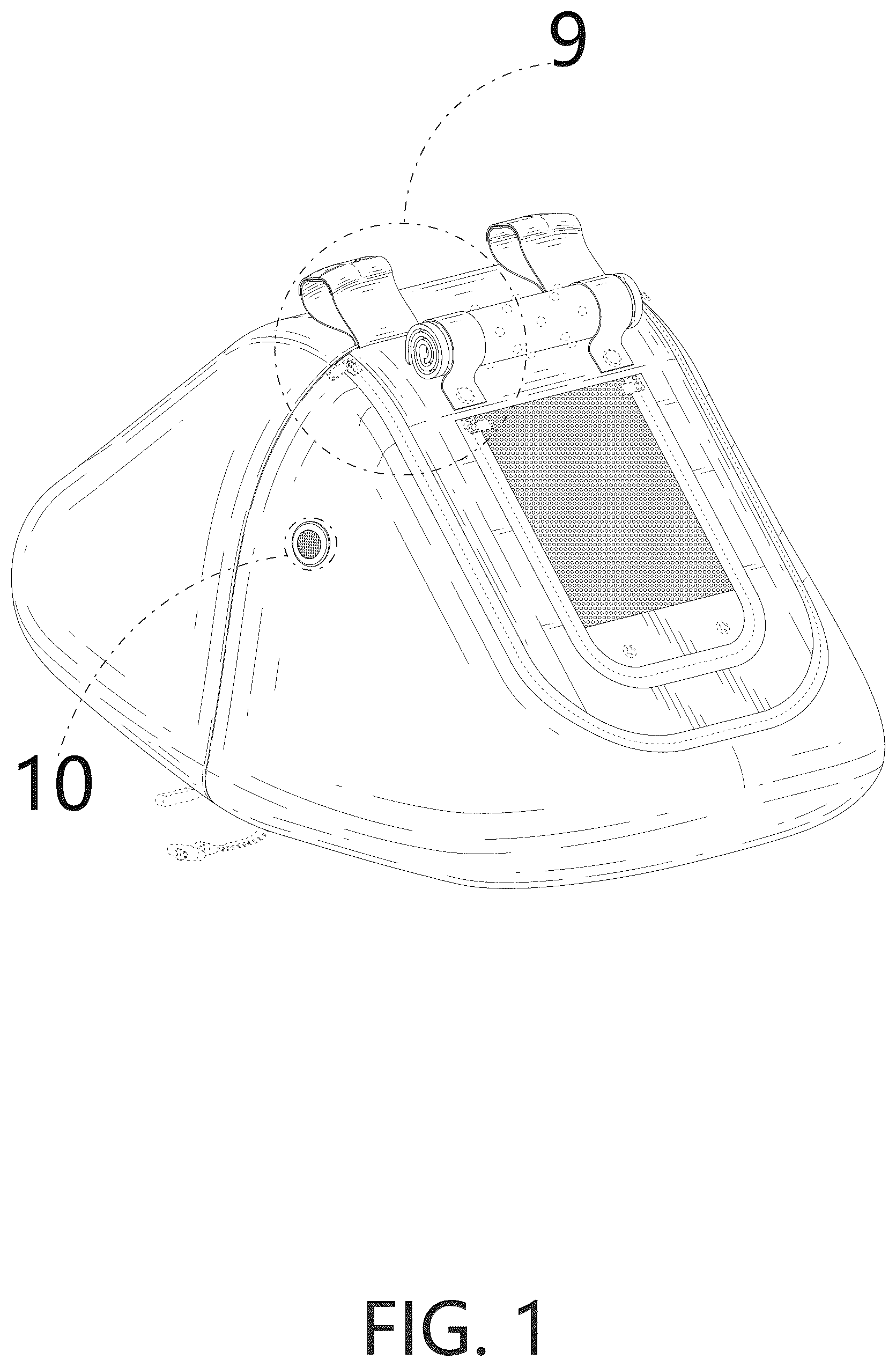 Patent USD1044368 Figure 1 – Baby car seat cover