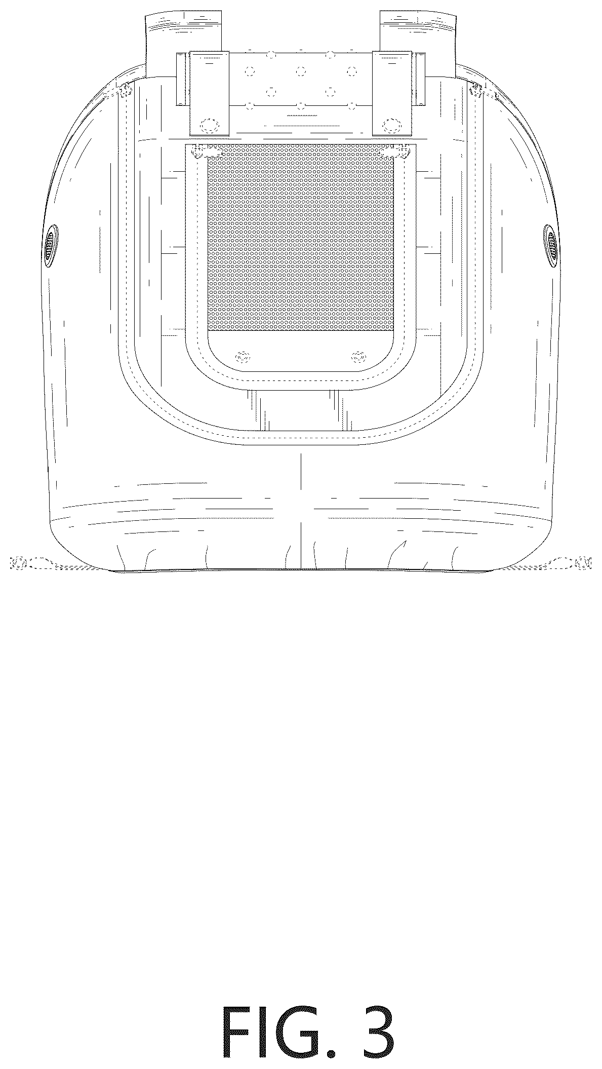 Patent USD1044368 Figure 3 – Baby car seat cover