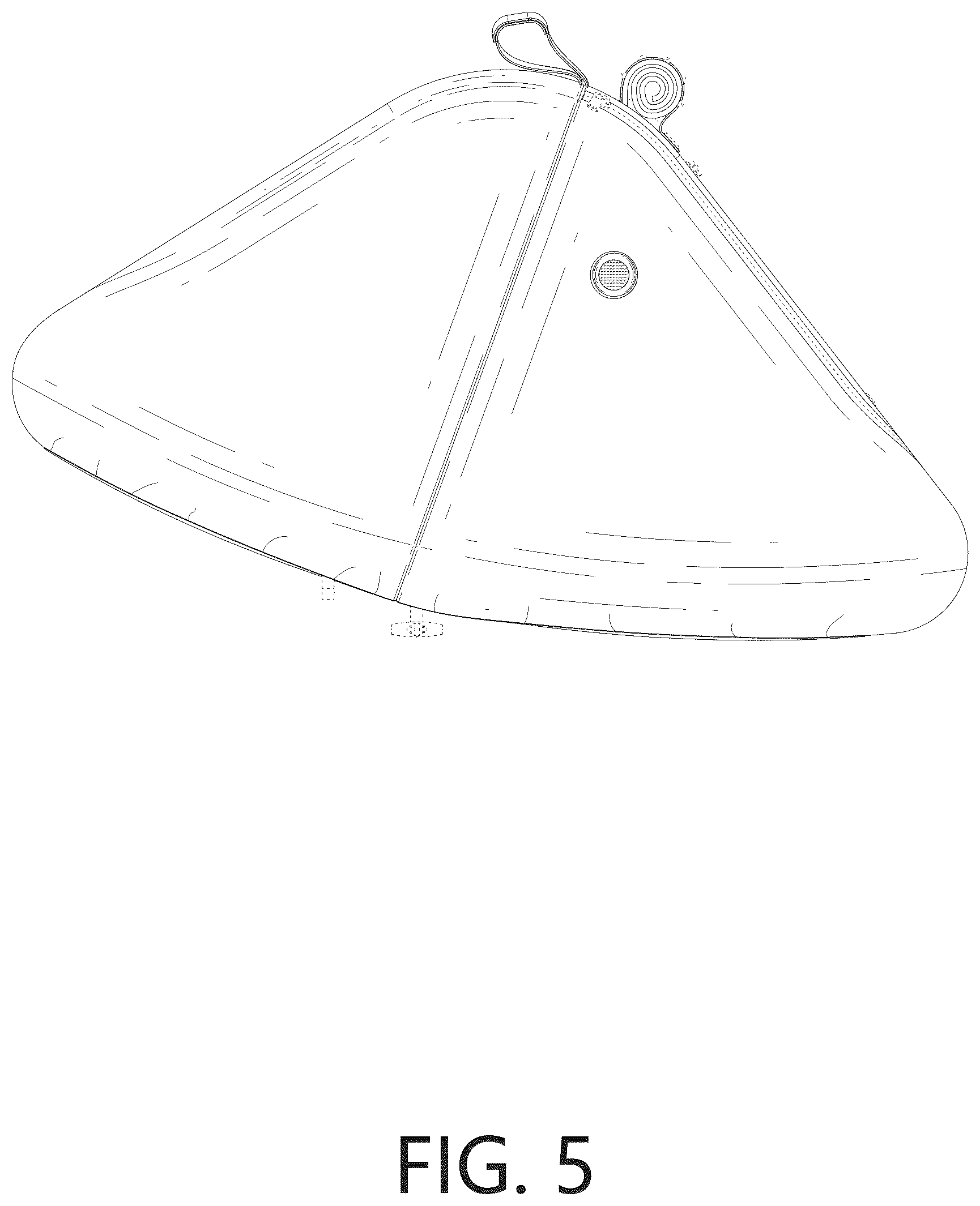 Patent USD1044368 Figure 5 – Baby car seat cover