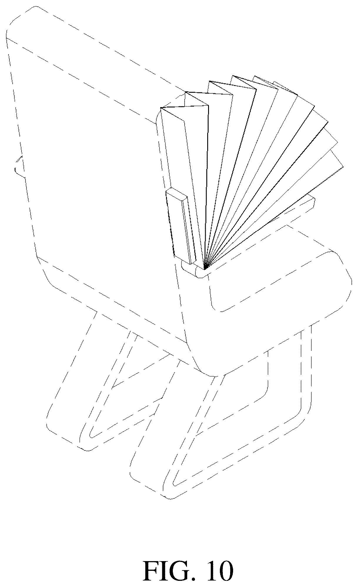 Patent USD1044369 Figure 6 – Partitioning device