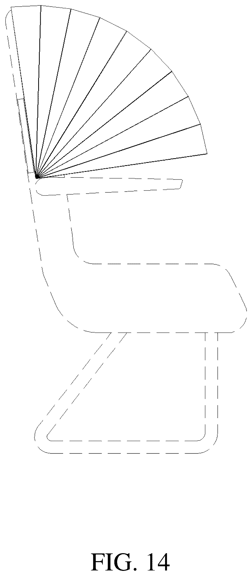 Patent USD1044369 Figure 10 – Partitioning device