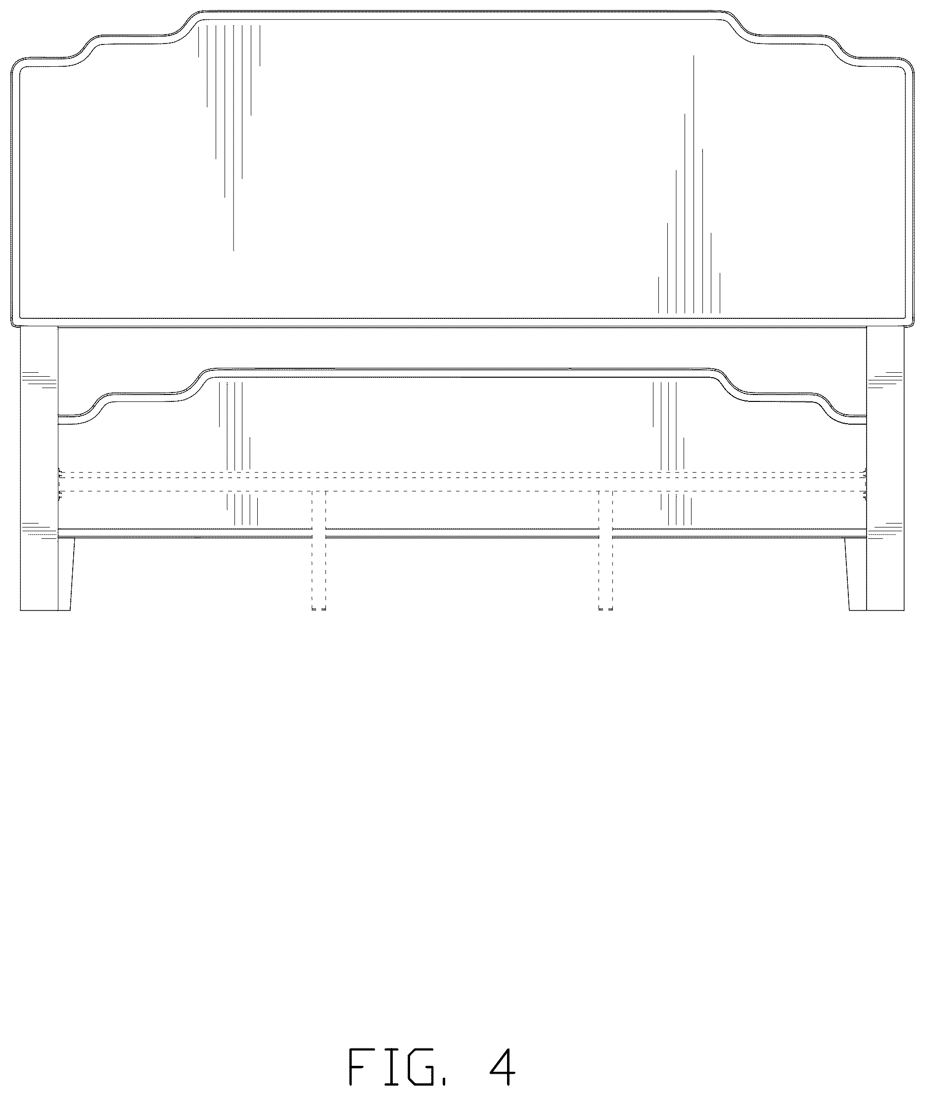 Patent USD1044371 Figure 4 – Bed frame