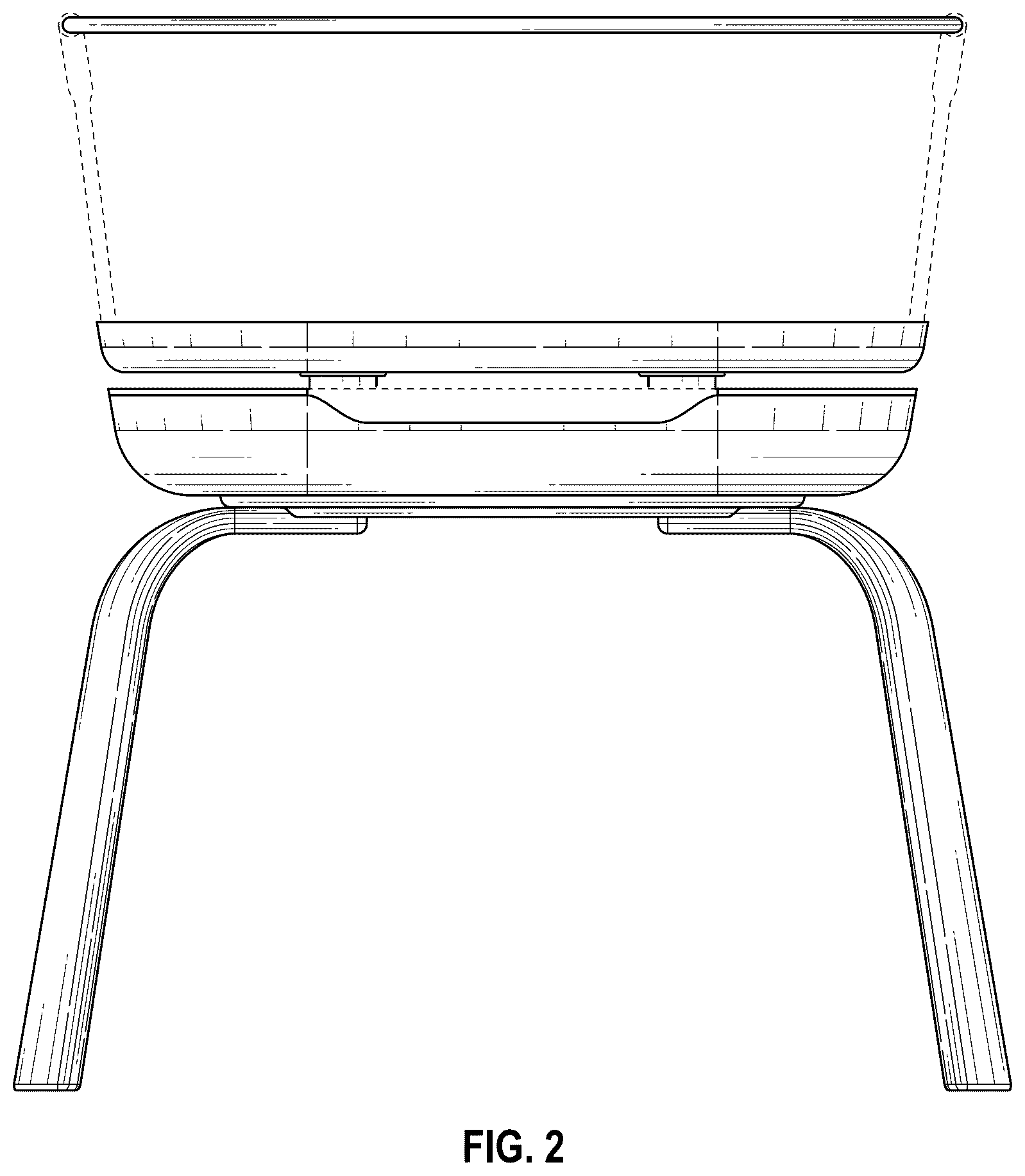 Patent USD1044373 Figure 2 – Bassinet